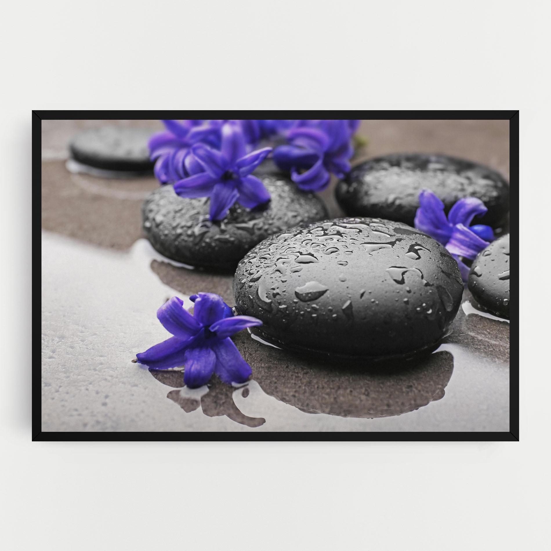 Vászonkép Spa Purple Rock mockup 0