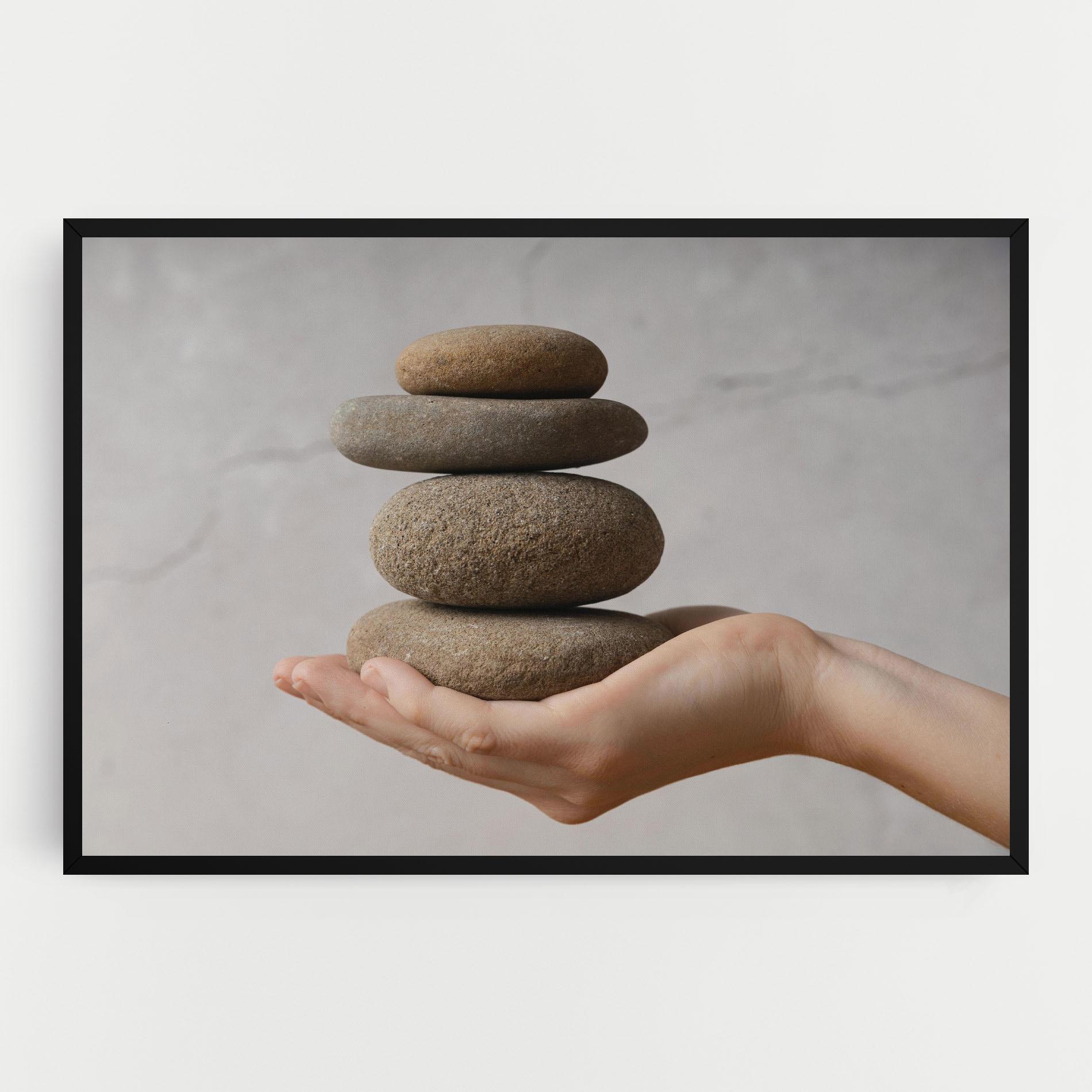 Vászonkép Stones Meditation mockup 0
