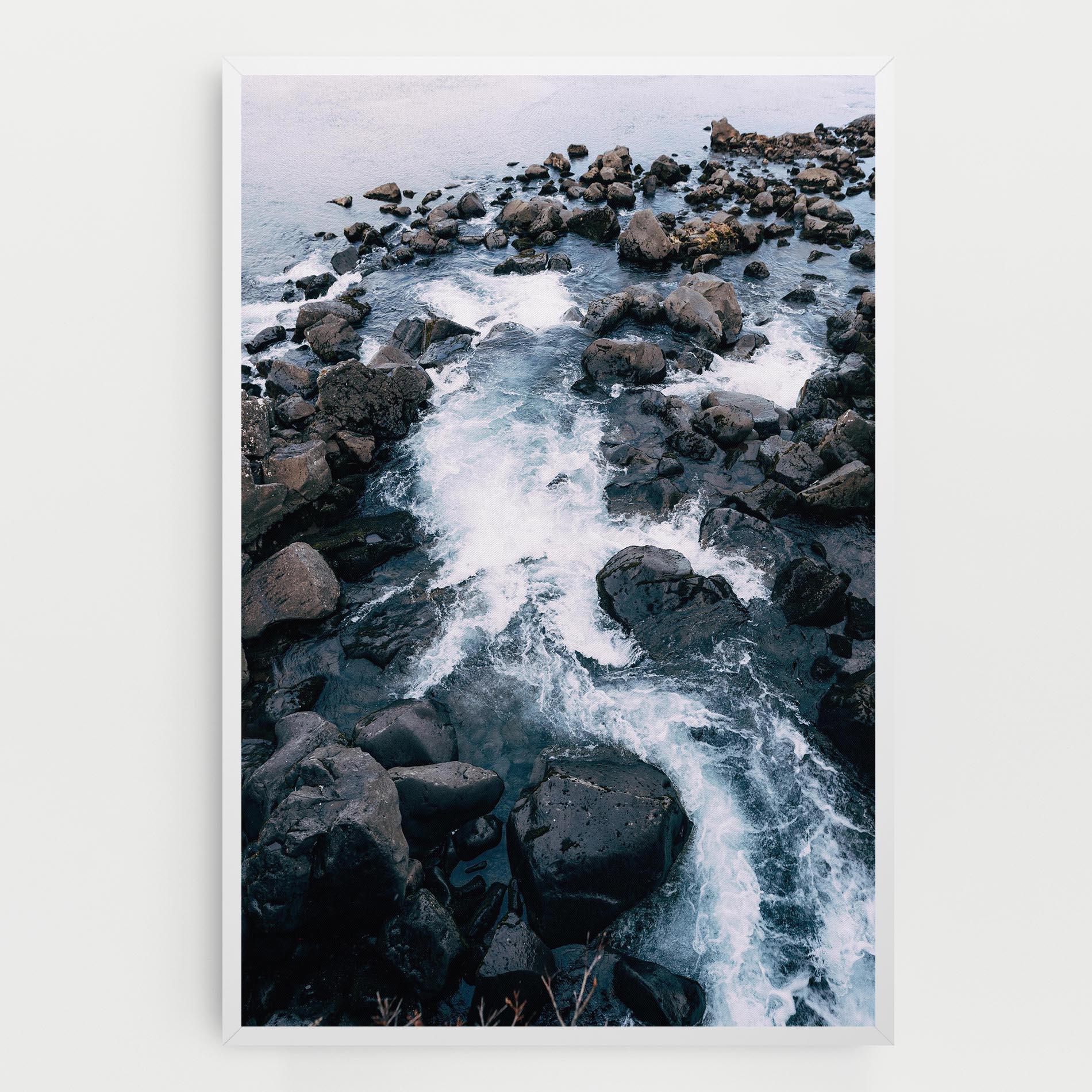 Vászonkép Mountain River Rock mockup 0