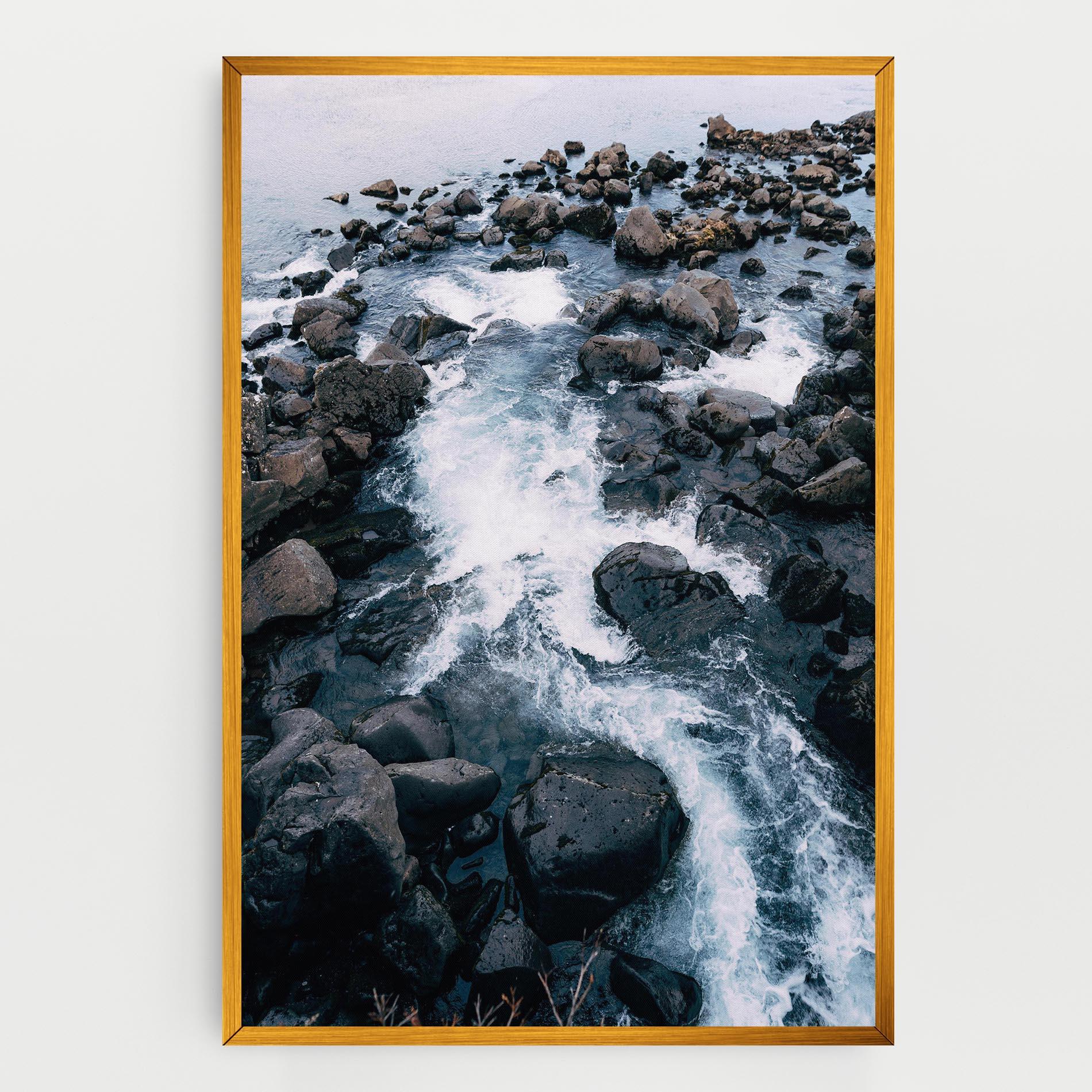 Vászonkép Mountain River Rock mockup 0