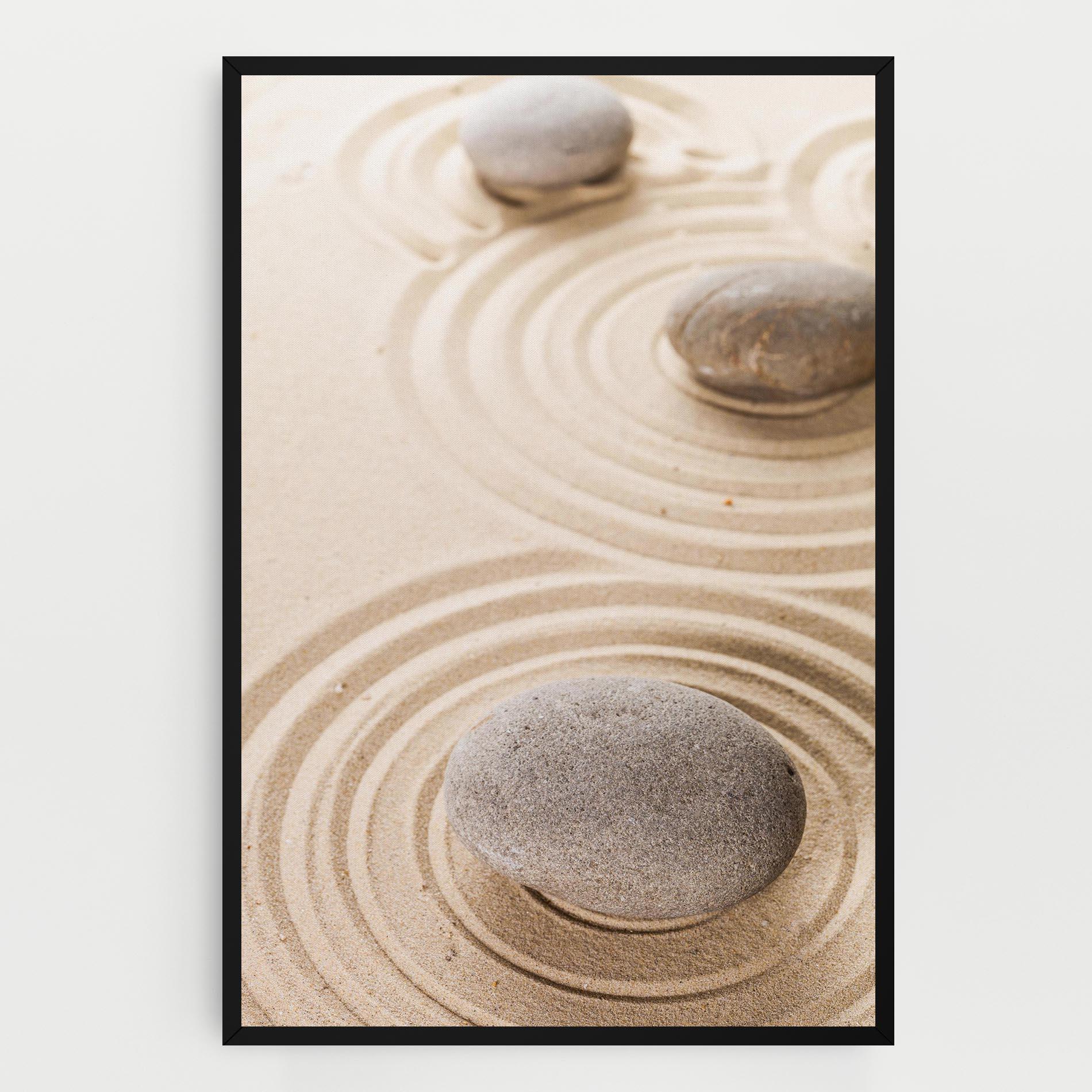 Vászonkép Meditation Cream Stone mockup 0