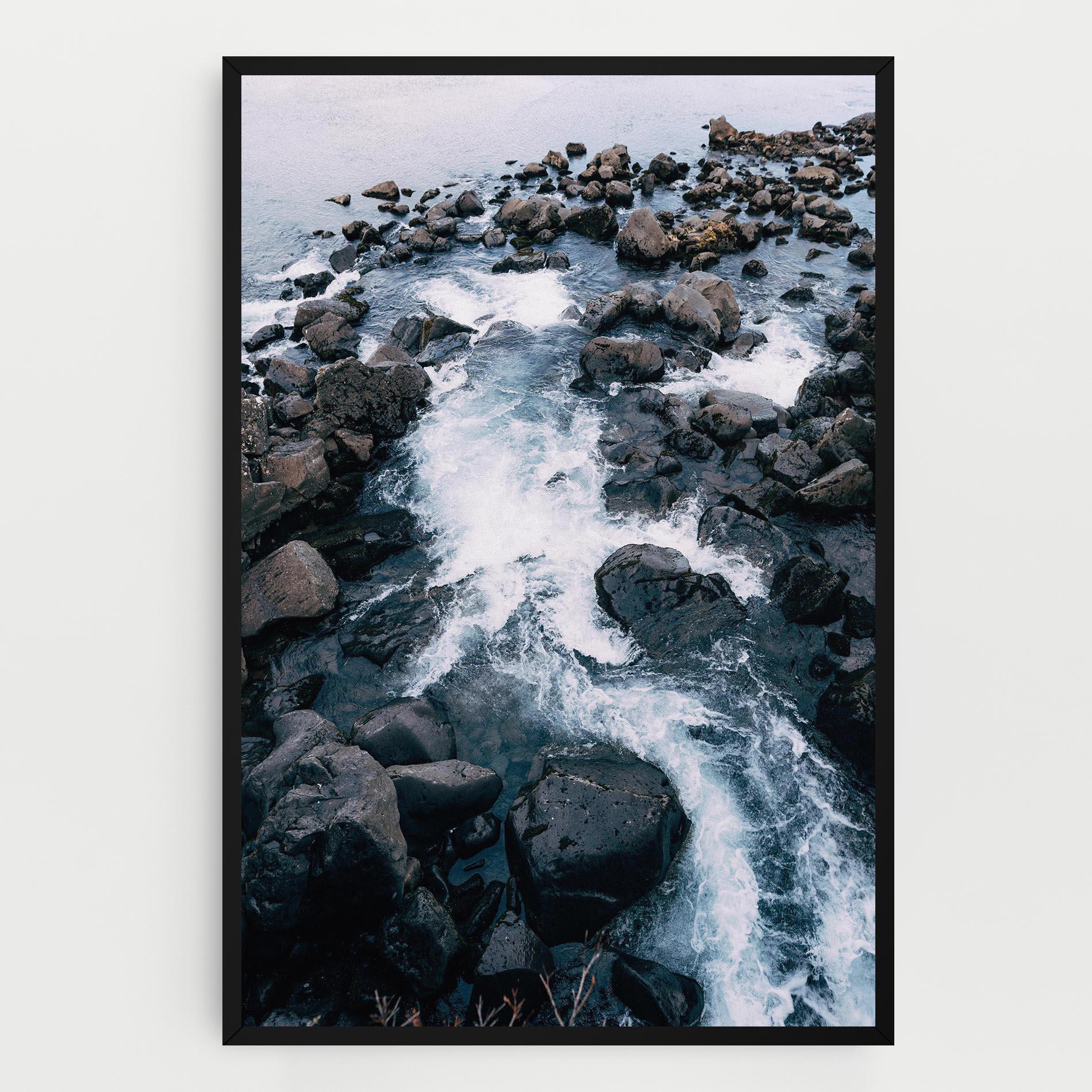 Vászonkép Mountain River Rock mockup 0