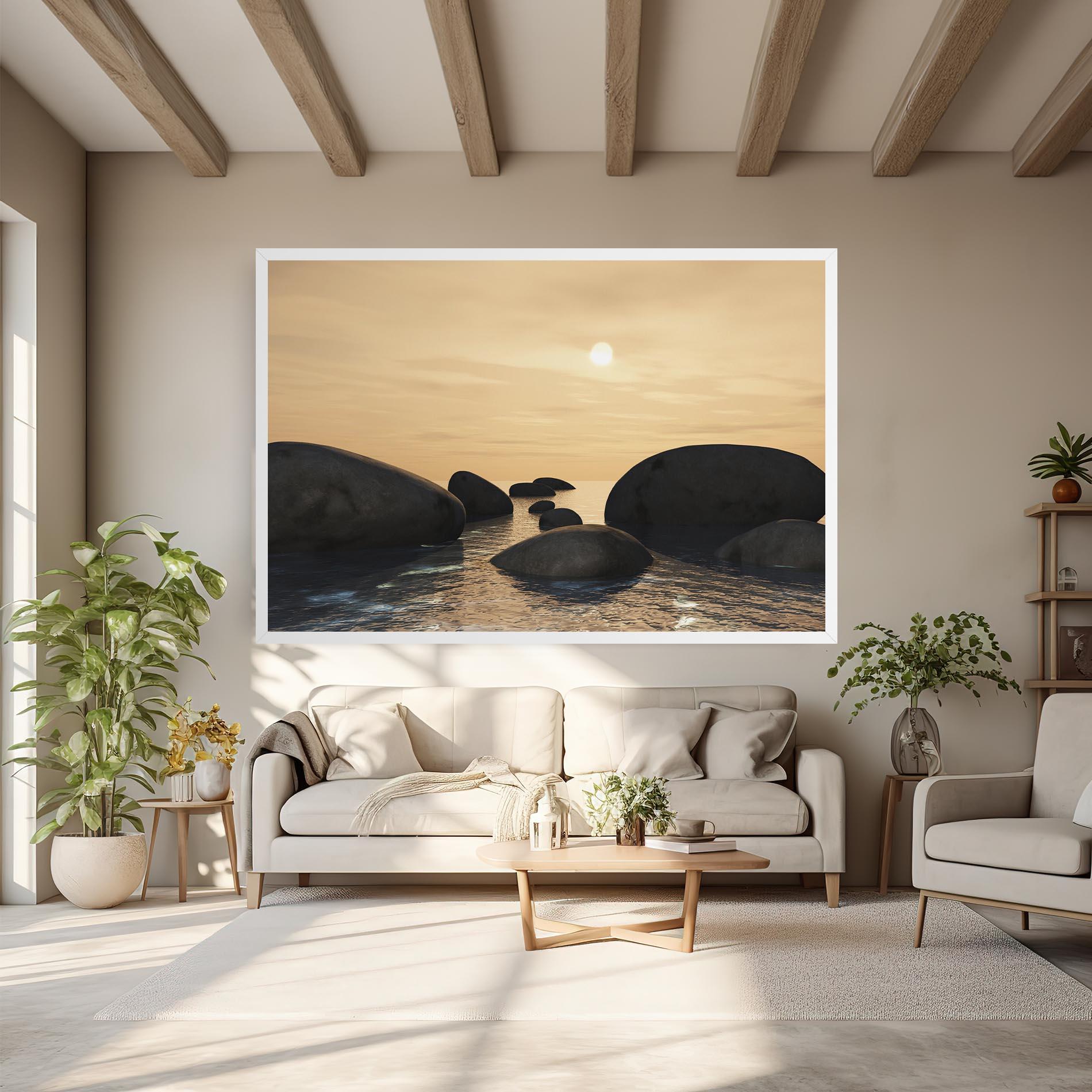 Vászonkép Peace Rock mockup 6