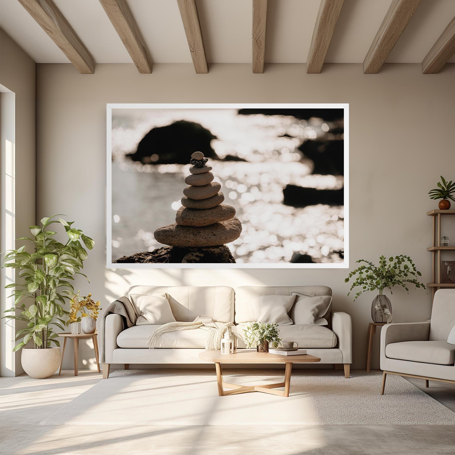 Vászonkép Pyramid Stones mockup 6