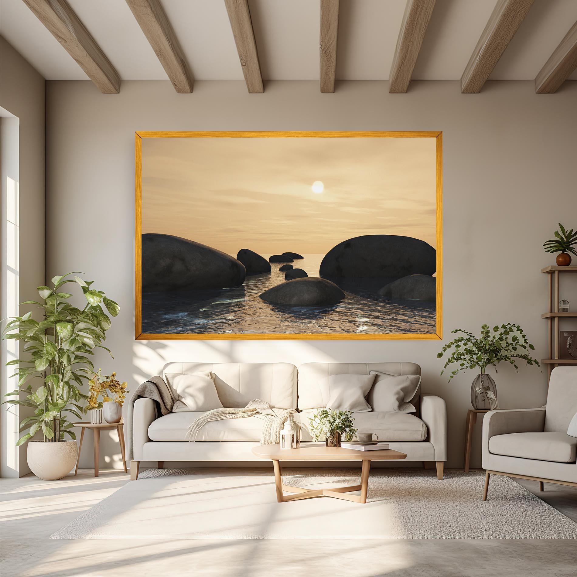 Vászonkép Peace Rock mockup 6