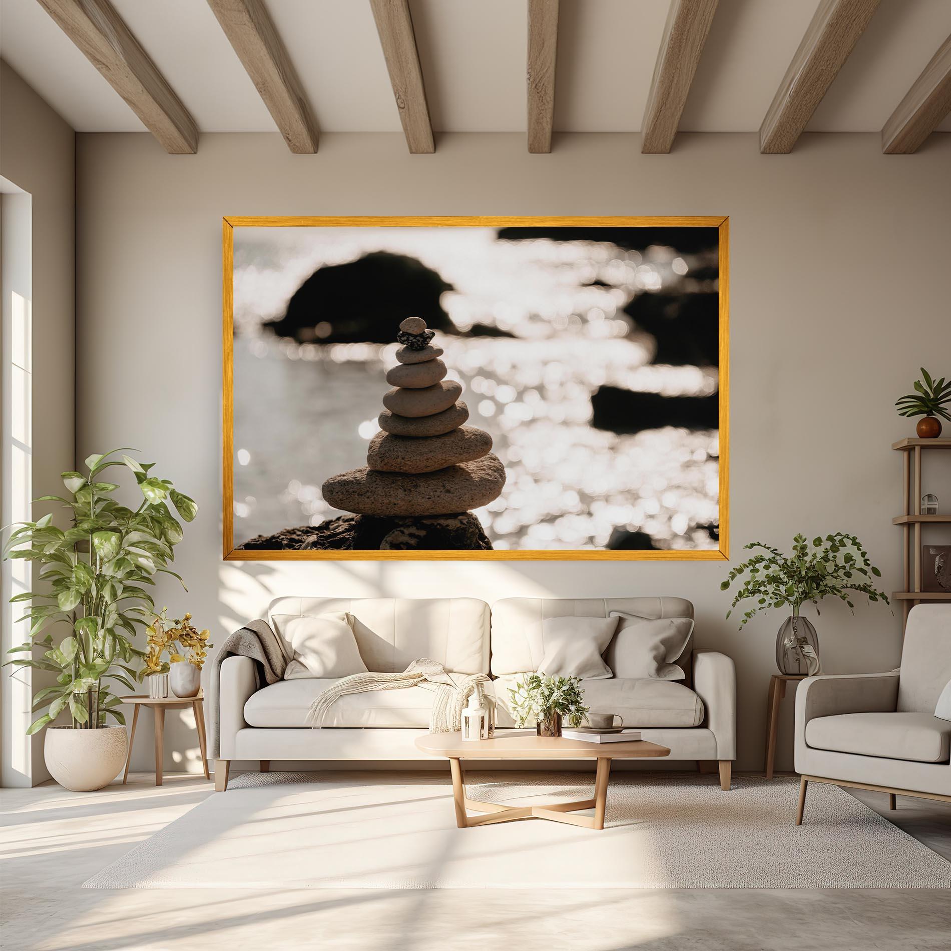 Vászonkép Pyramid Stones mockup 6