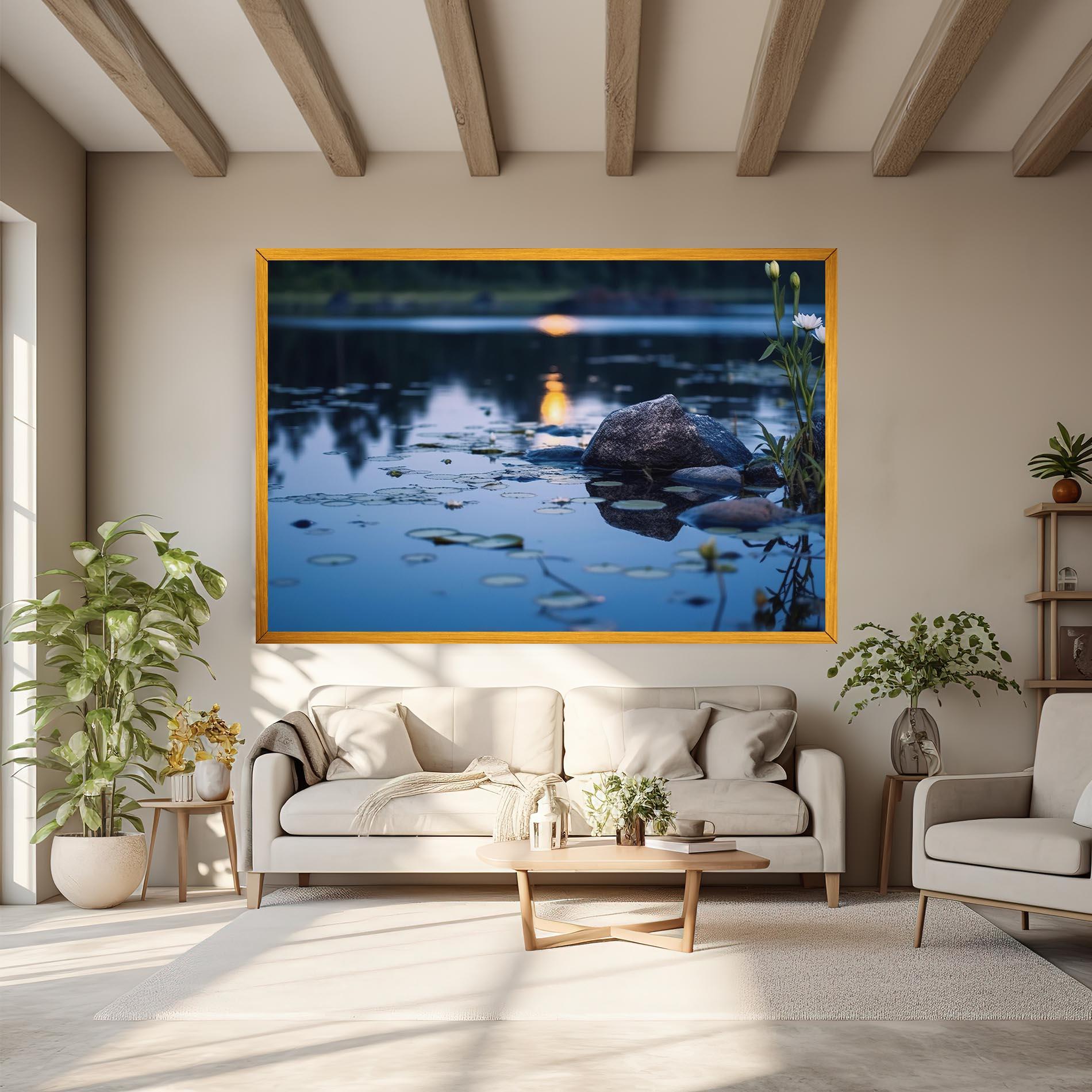 Vászonkép Water Stones mockup 6