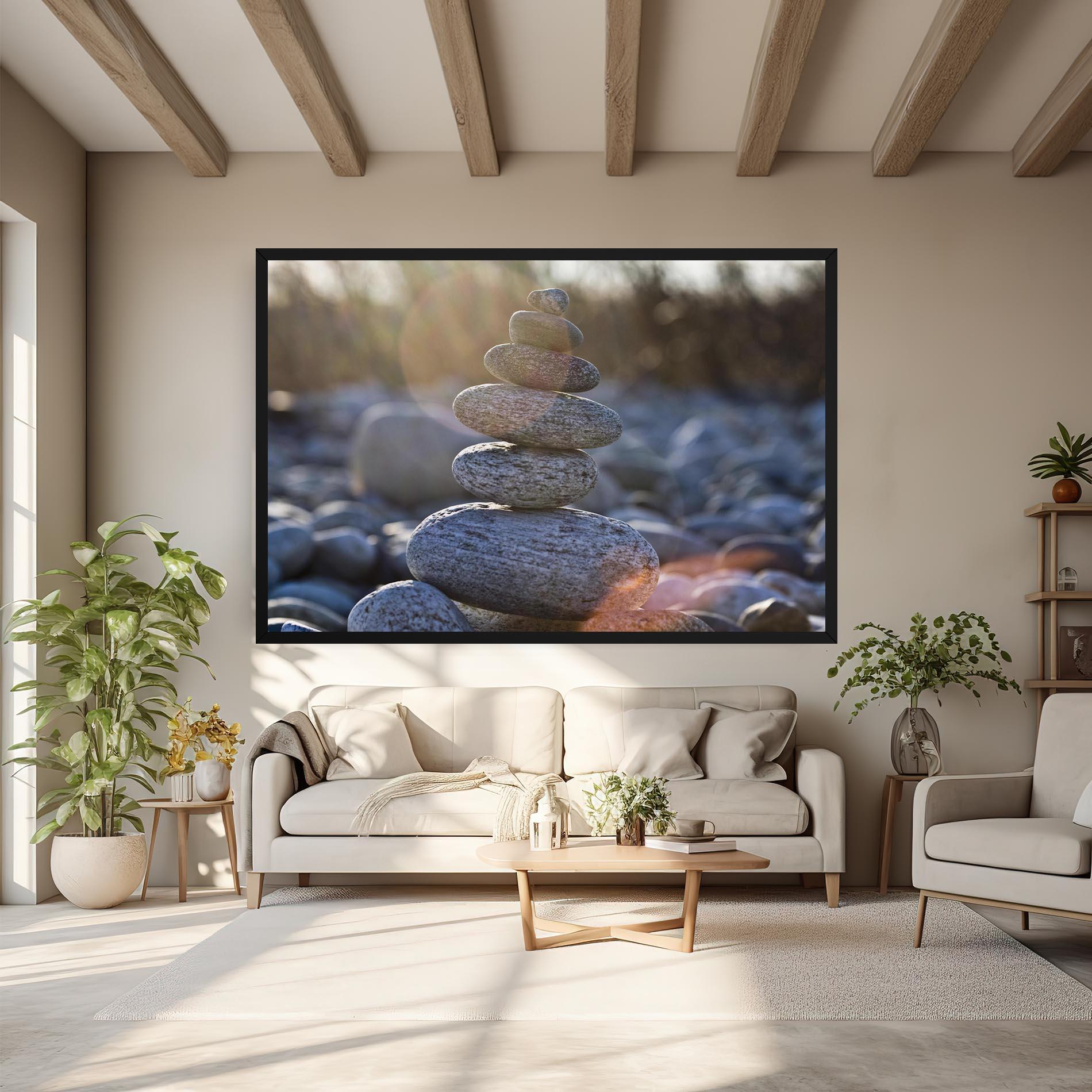 Vászonkép Closeup Shot Rocks mockup 6