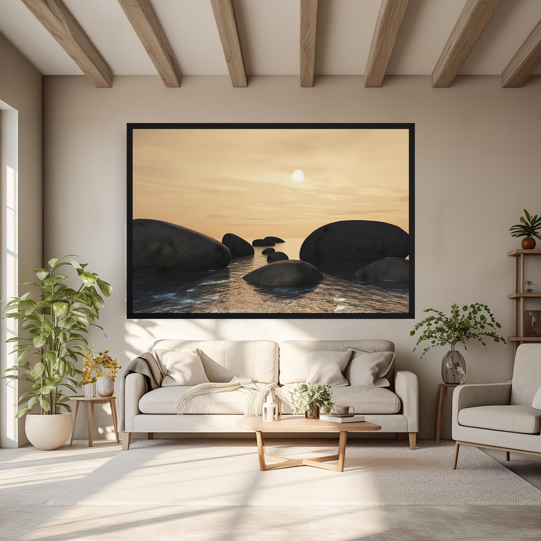 Vászonkép Peace Rock mockup 6