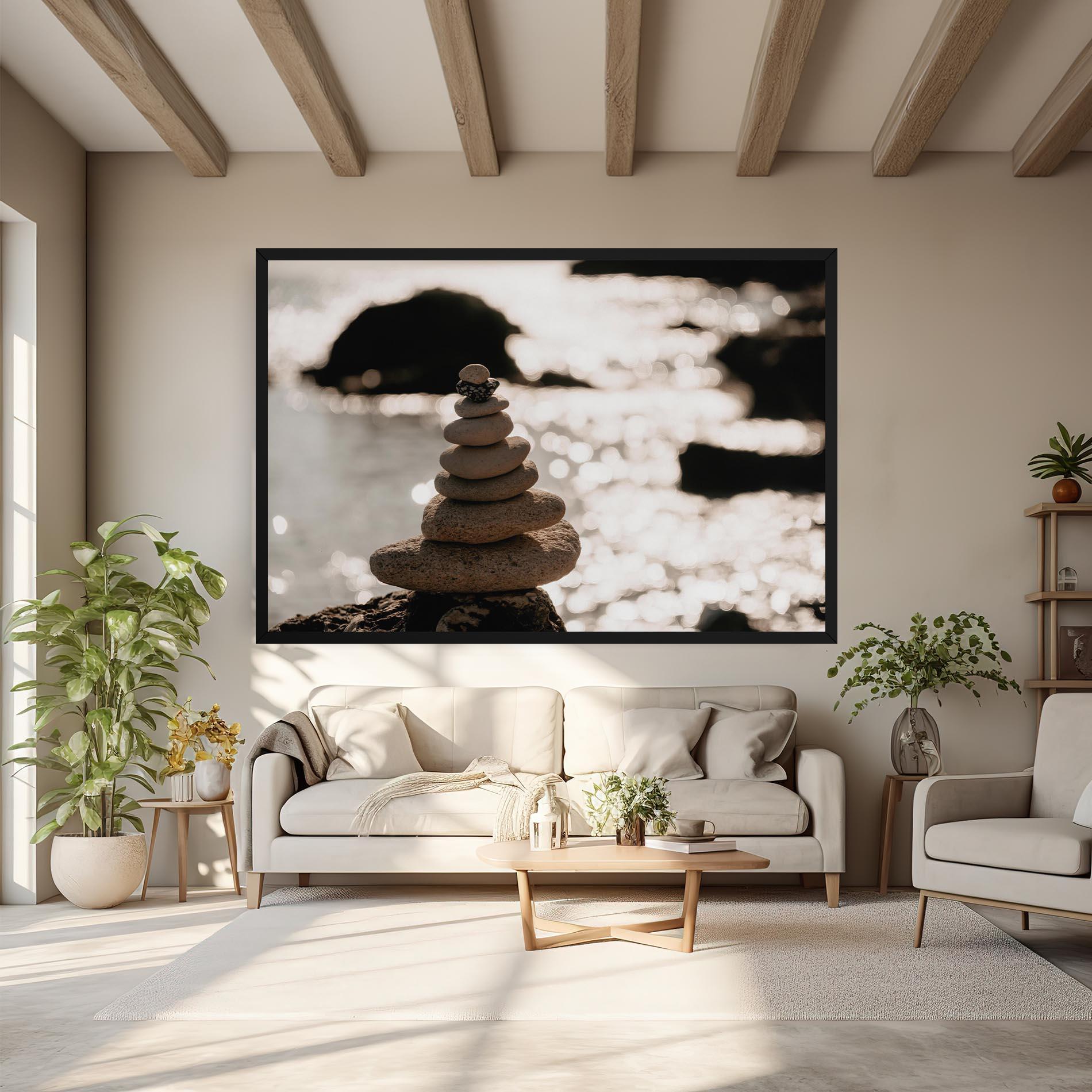 Vászonkép Pyramid Stones mockup 6