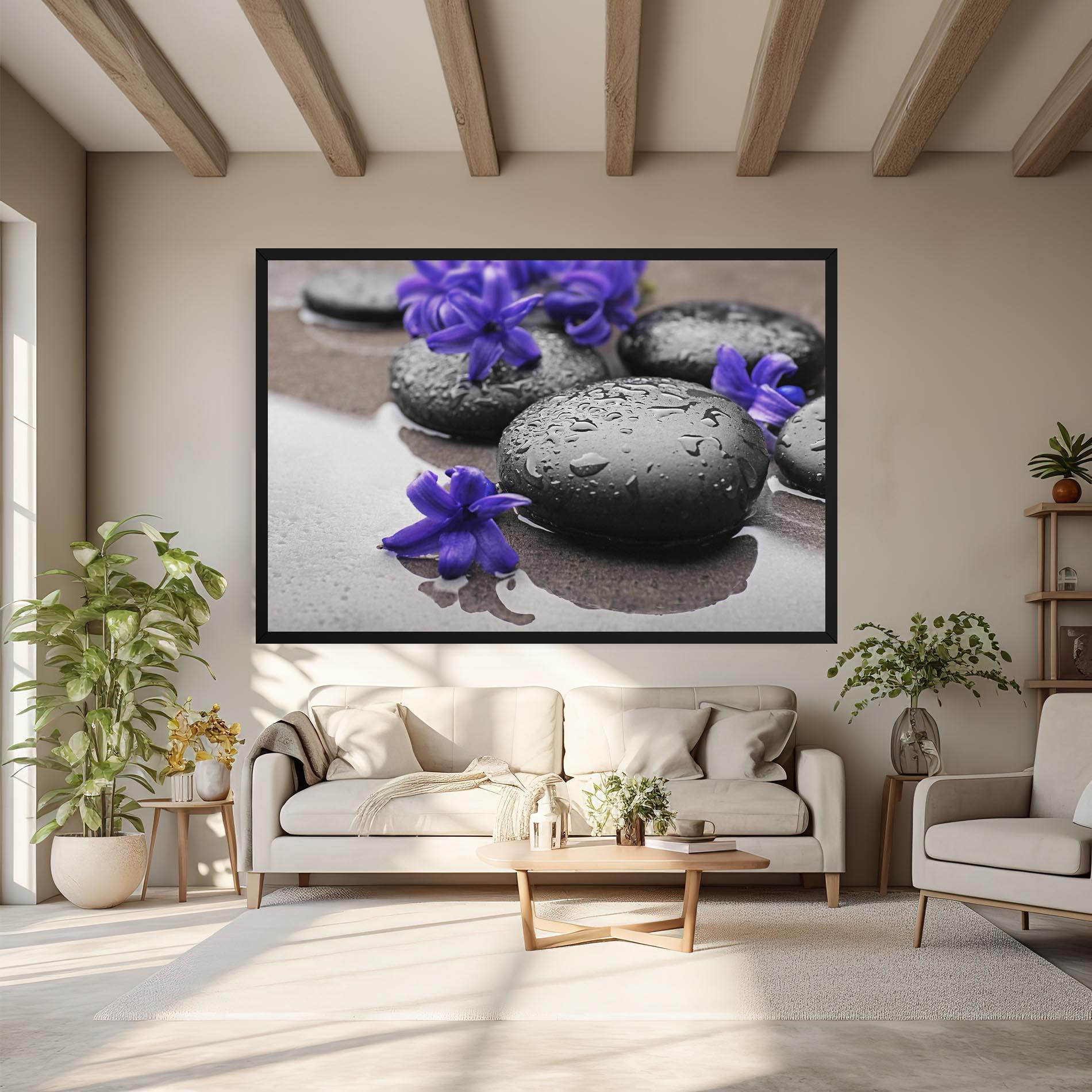 Vászonkép Spa Purple Rock mockup 6