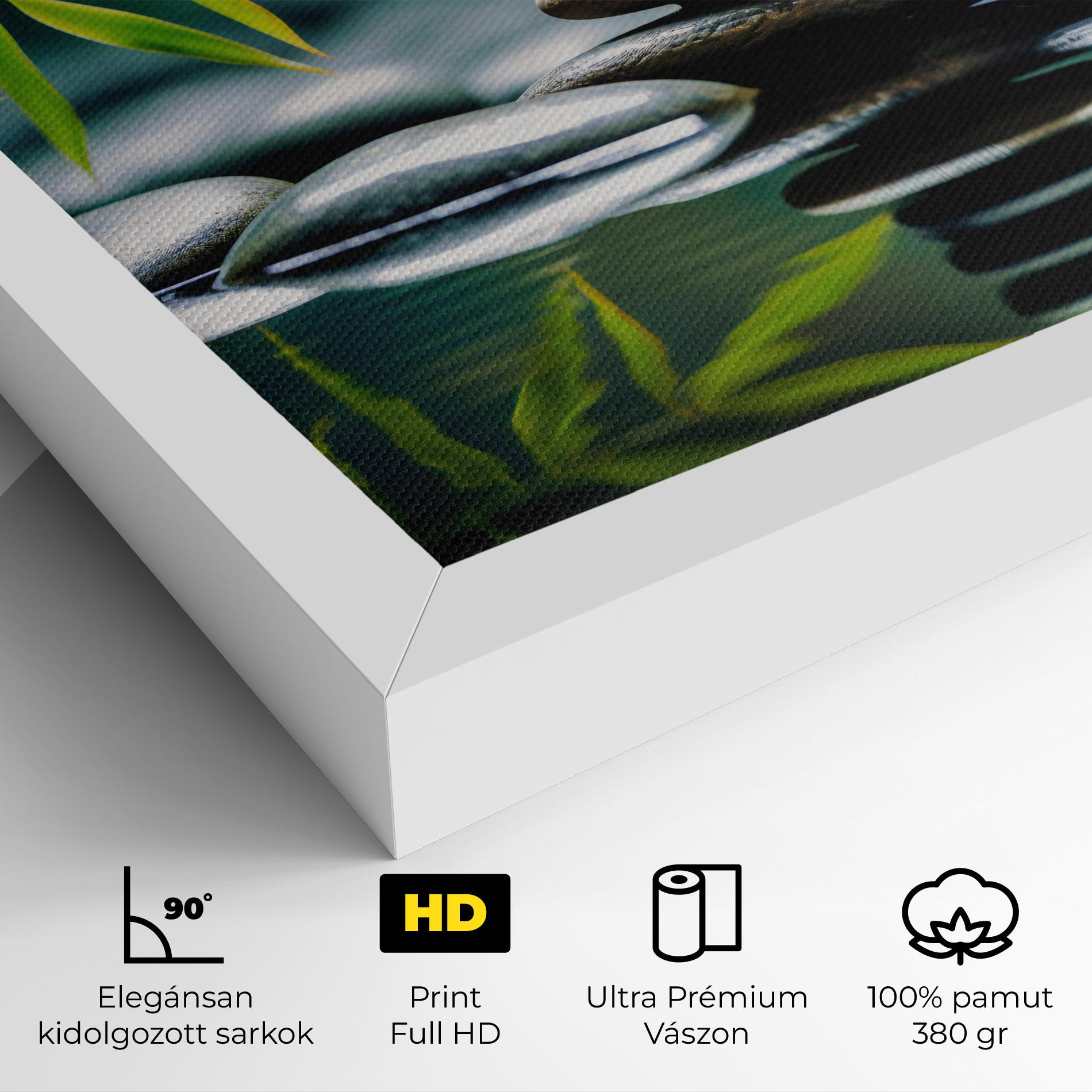 Vászonkép Bamboo Stones mockup 4