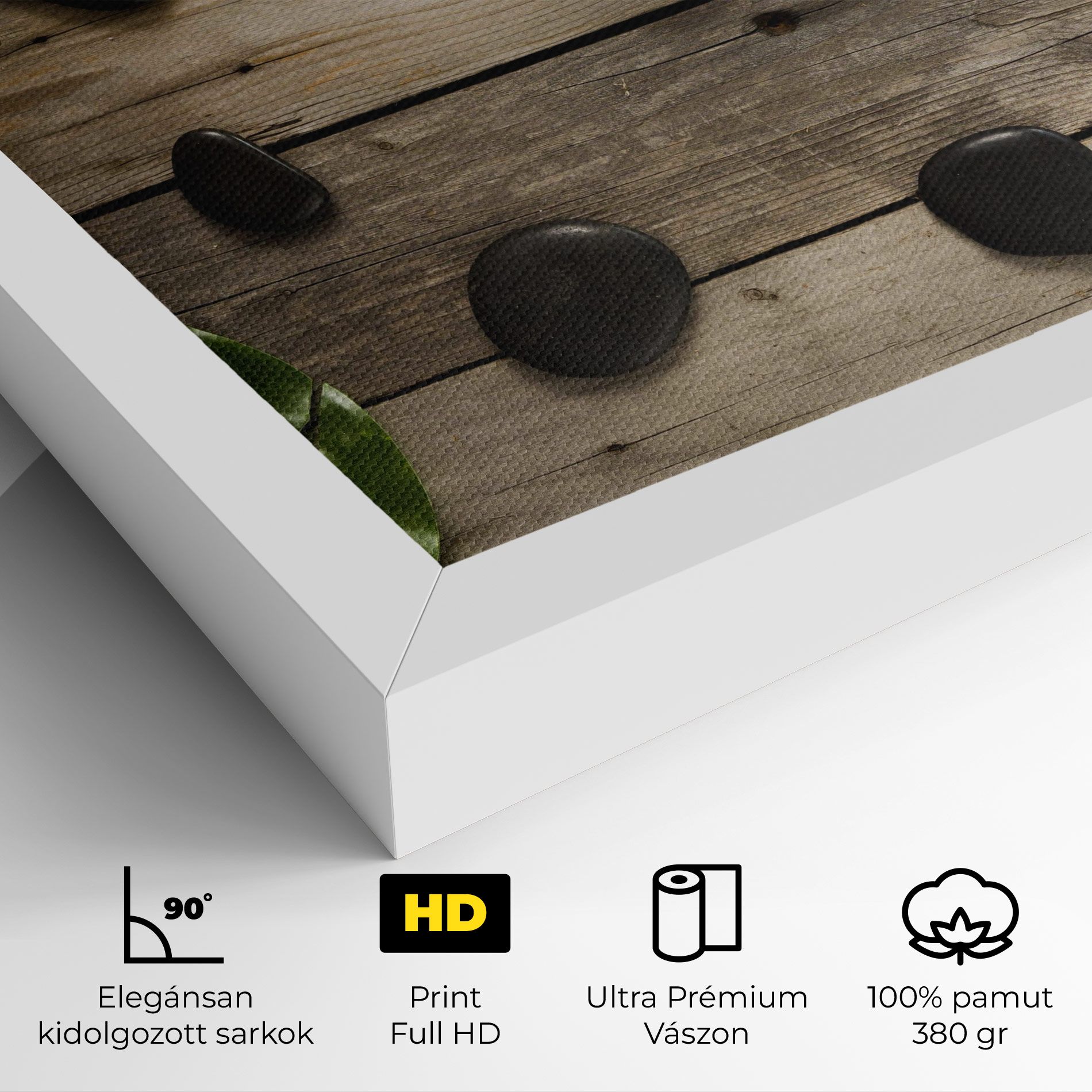 Cotton Flowers Stones mockup 4