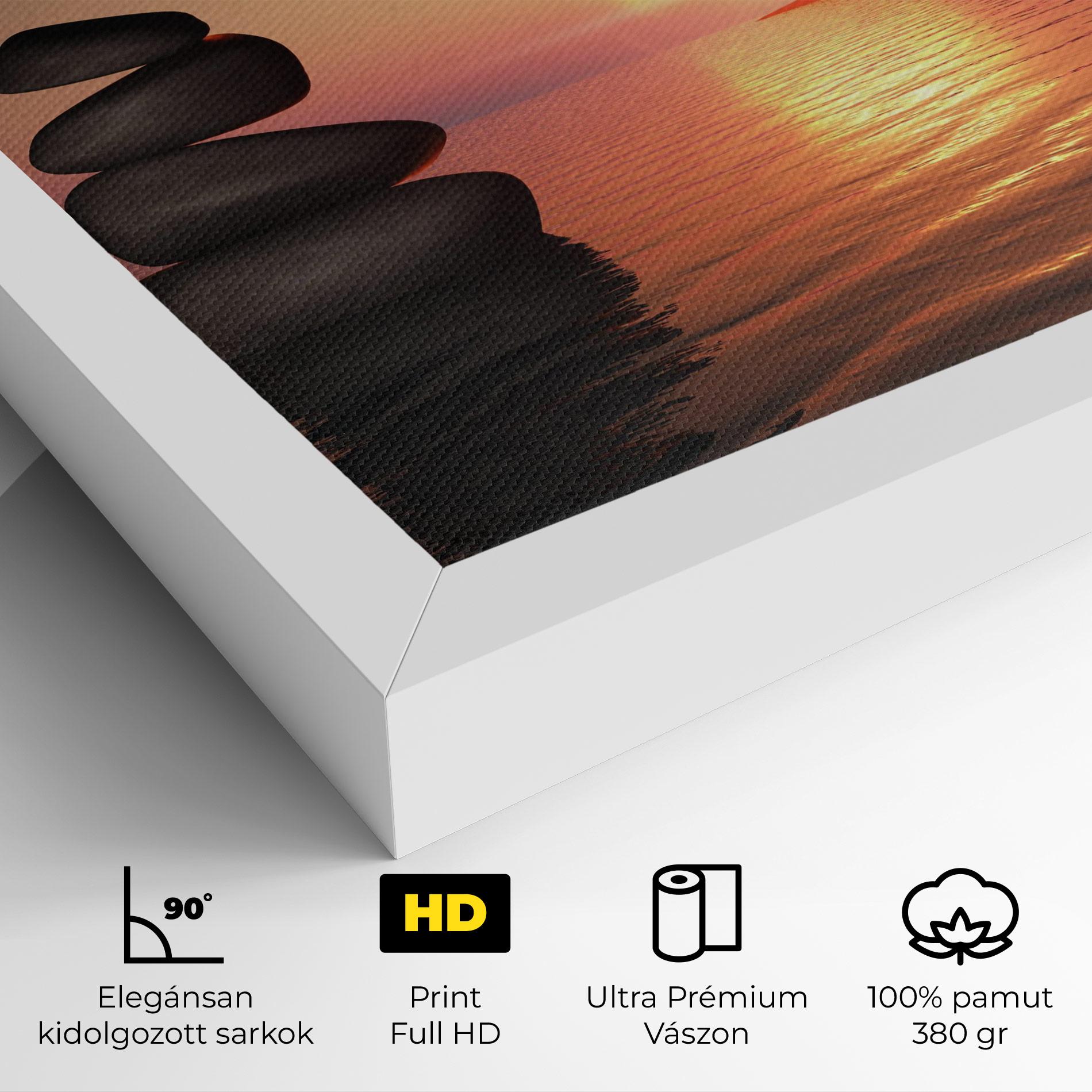 Vászonkép Peace And Sunset mockup 4
