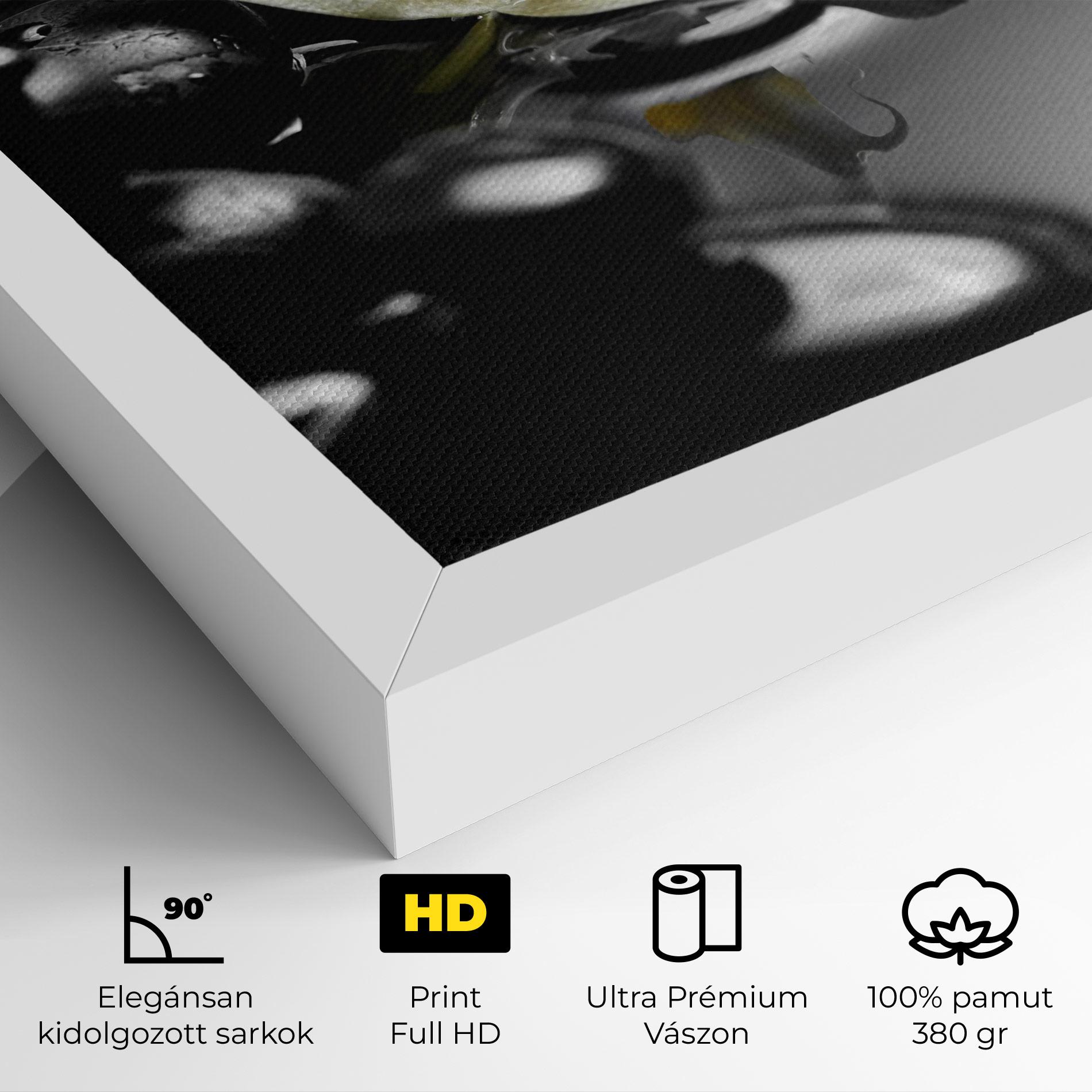 Vászonkép Pebbles Yellow Flower mockup 4