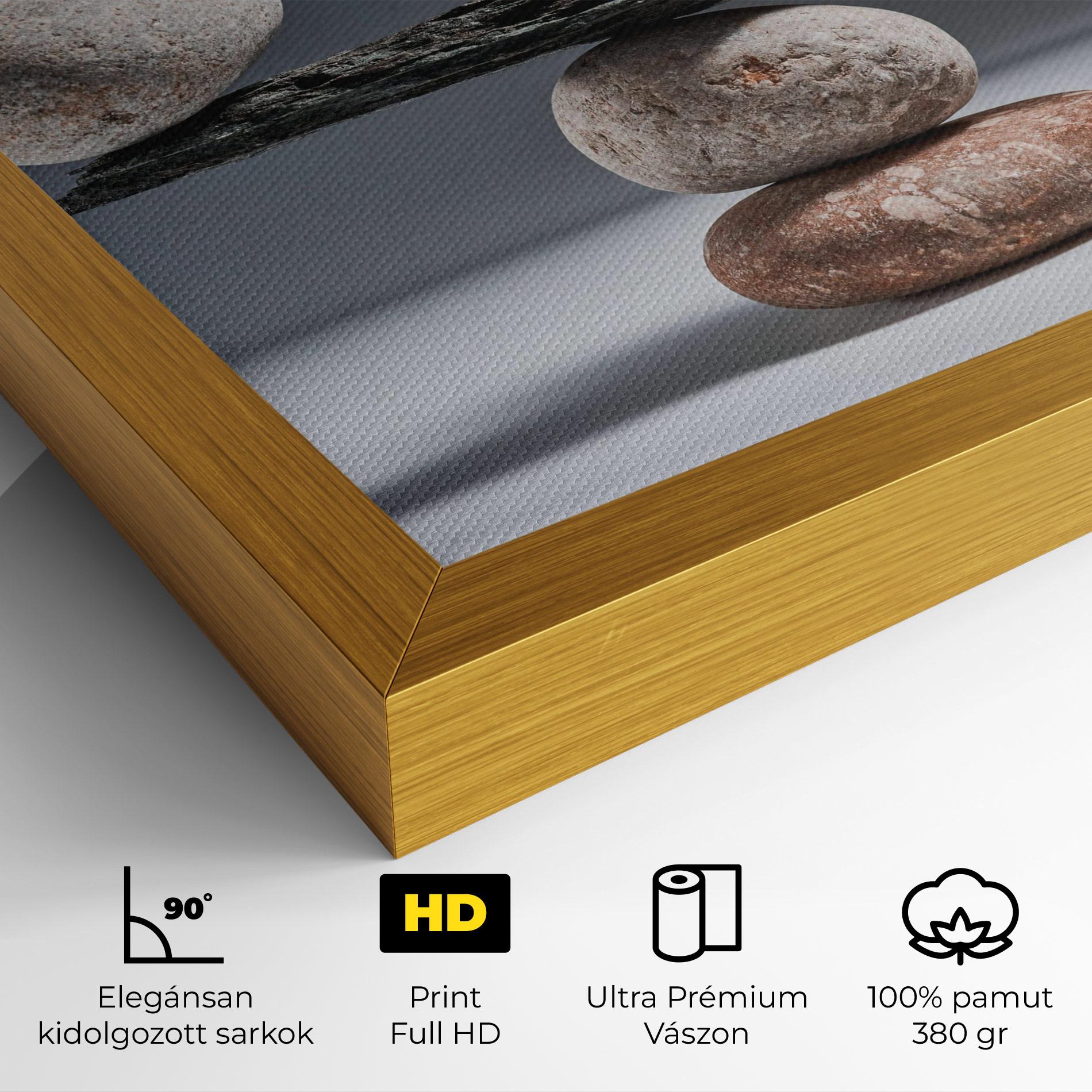 Vászonkép Balancing Pebbles mockup 4