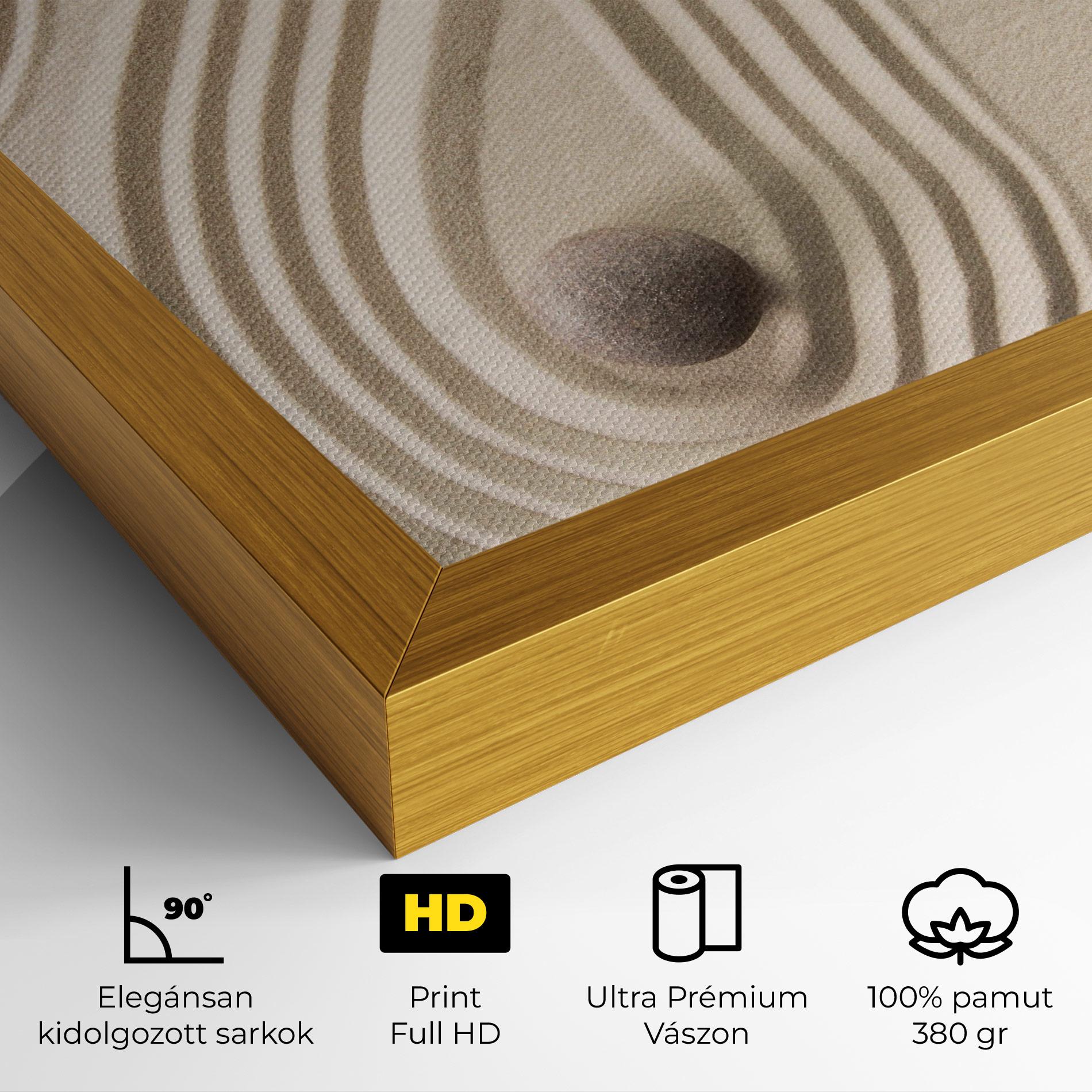 Vászonkép Cream Zen Stones mockup 4
