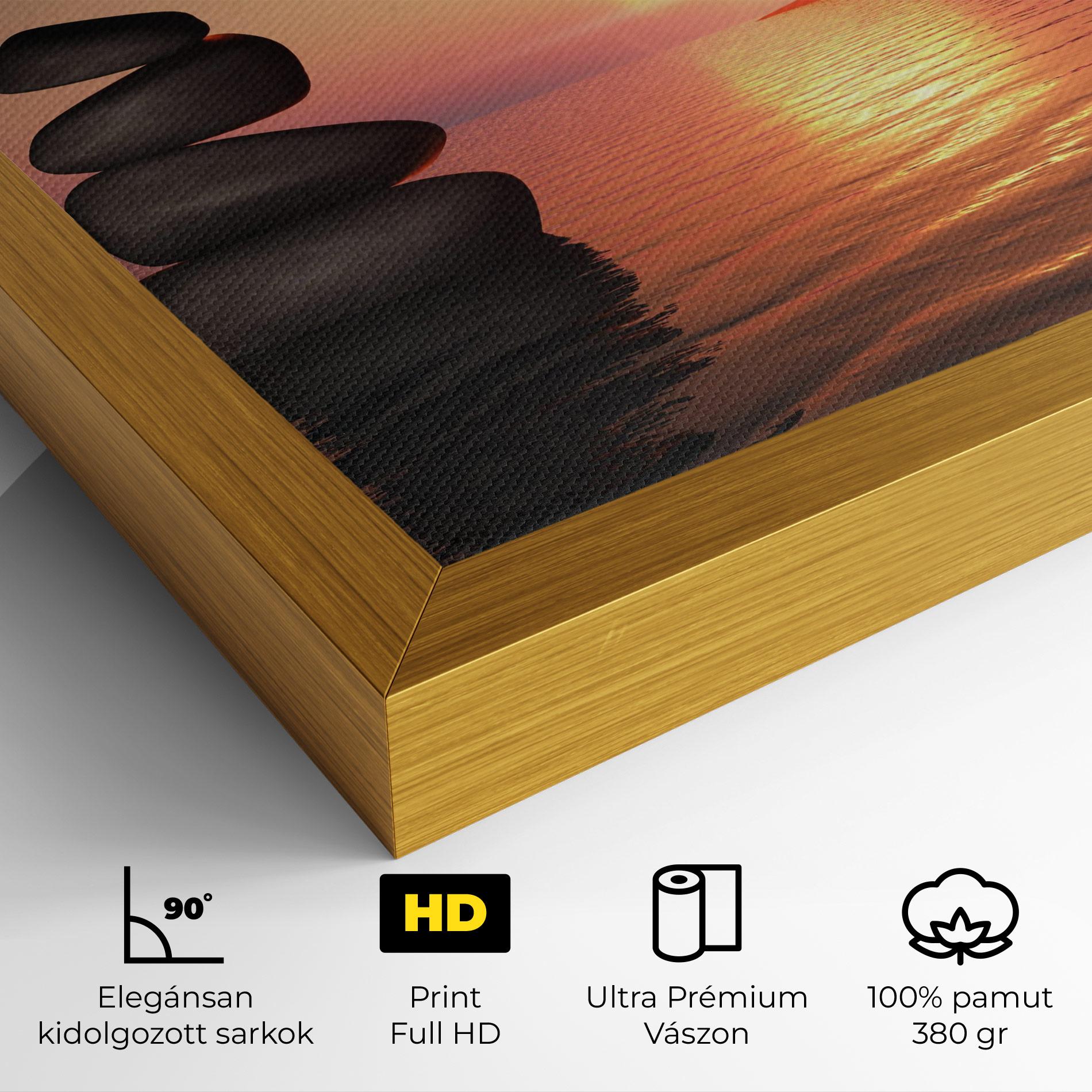 Vászonkép Peace And Sunset mockup 4