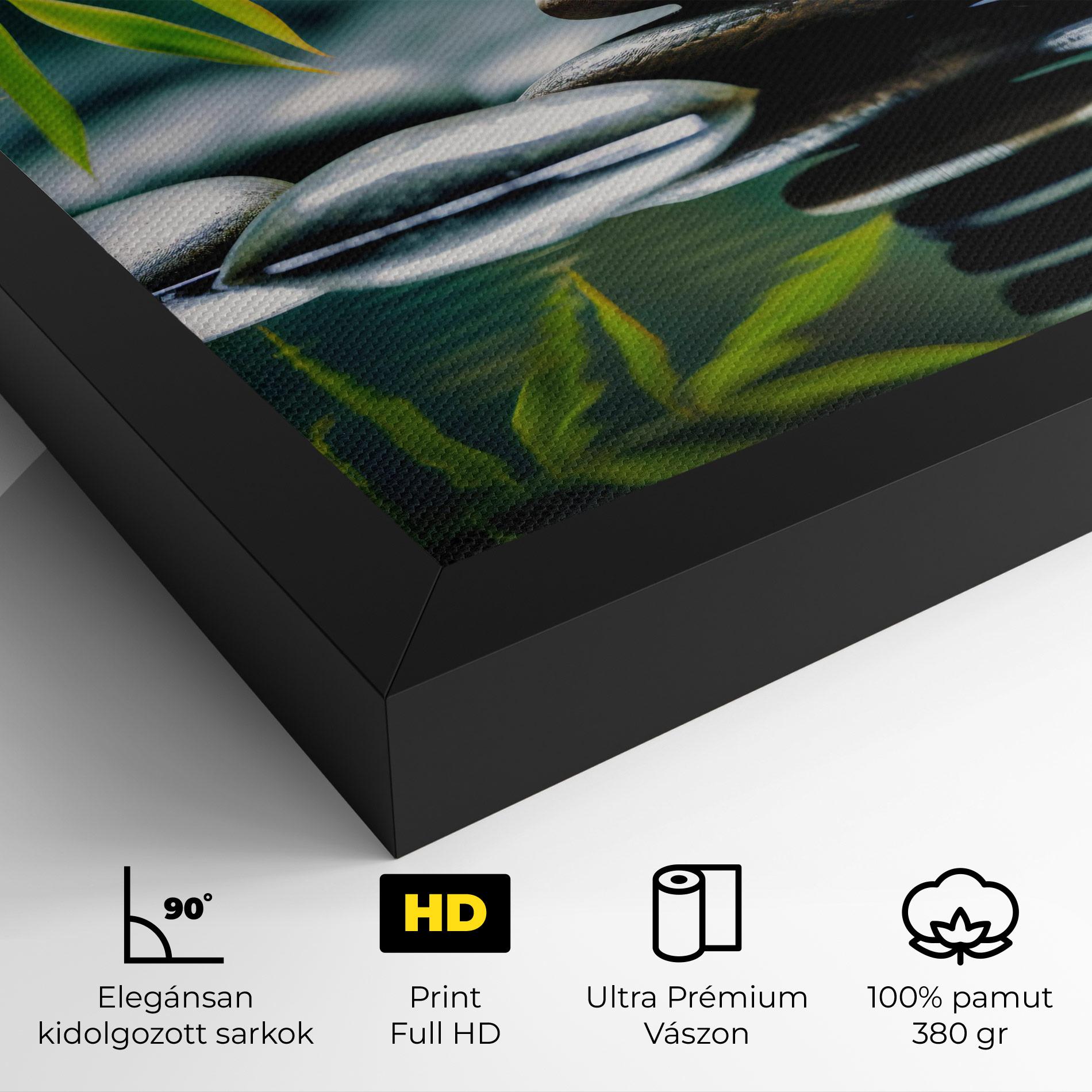 Vászonkép Bamboo Stones mockup 4