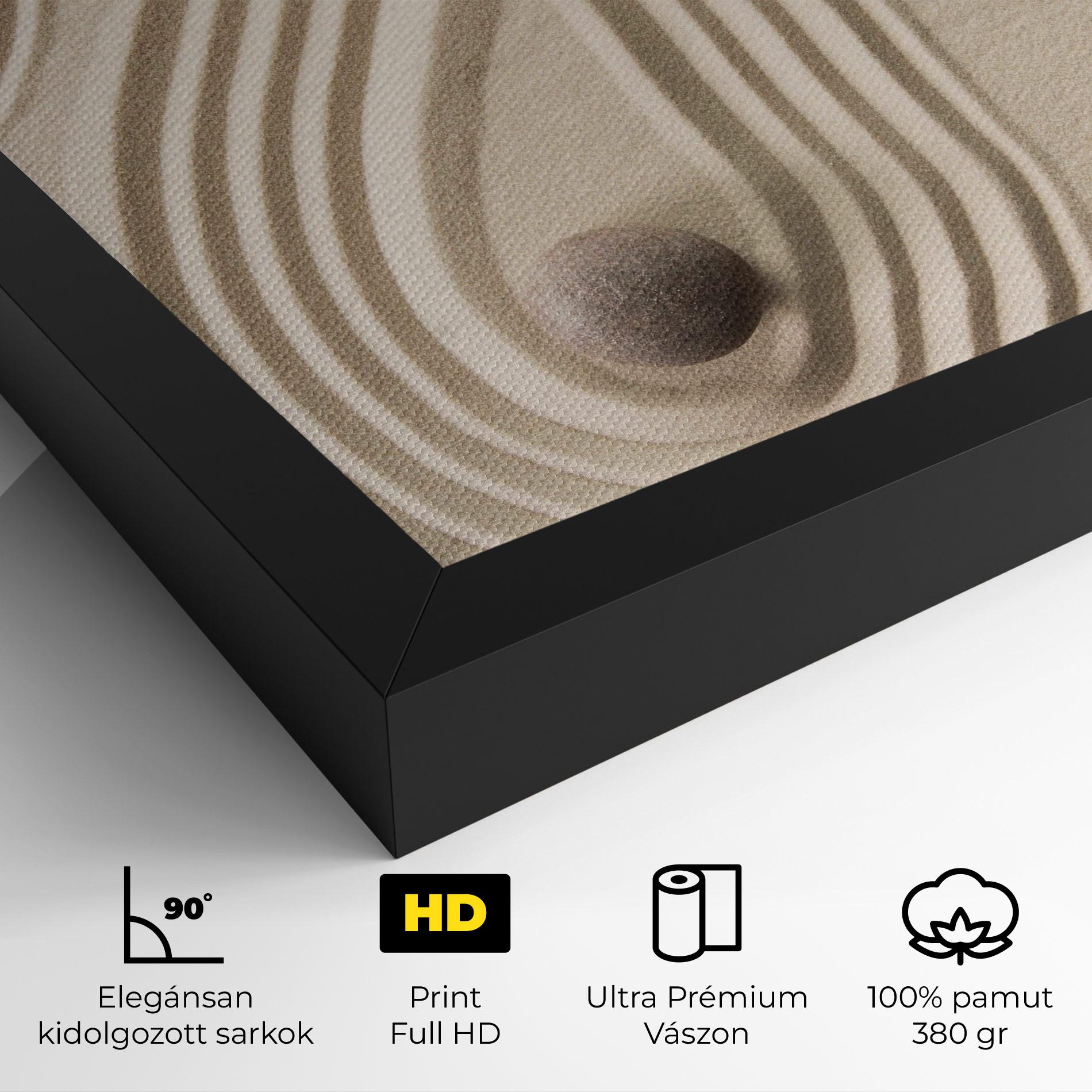 Vászonkép Cream Zen Stones mockup 4