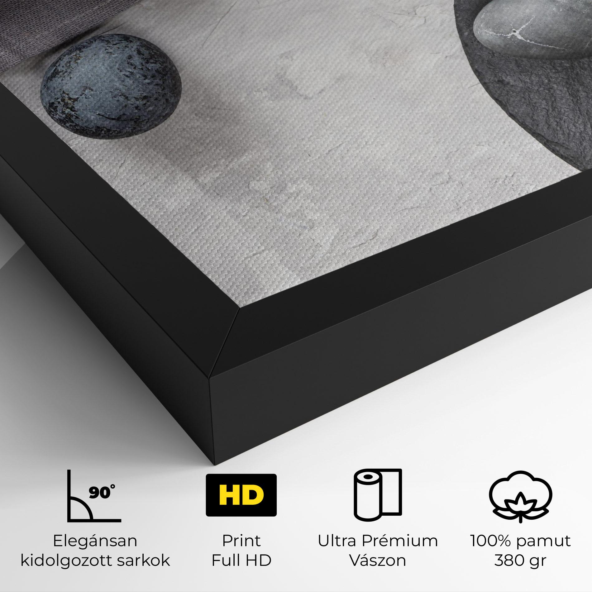 Vászonkép Eggs Stone mockup 4