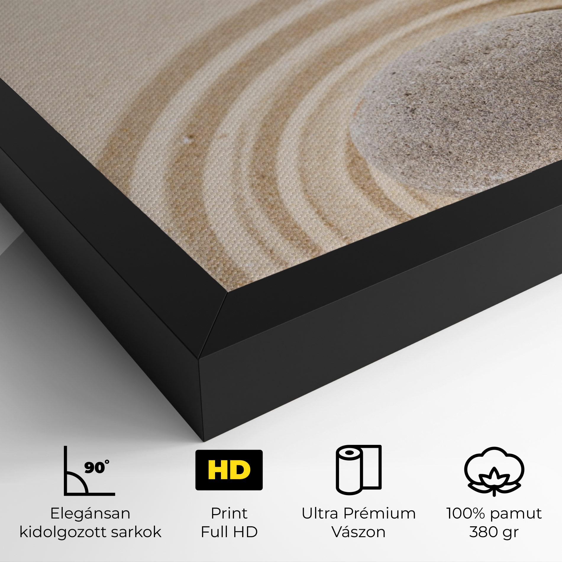 Vászonkép Meditation Cream Stone mockup 4