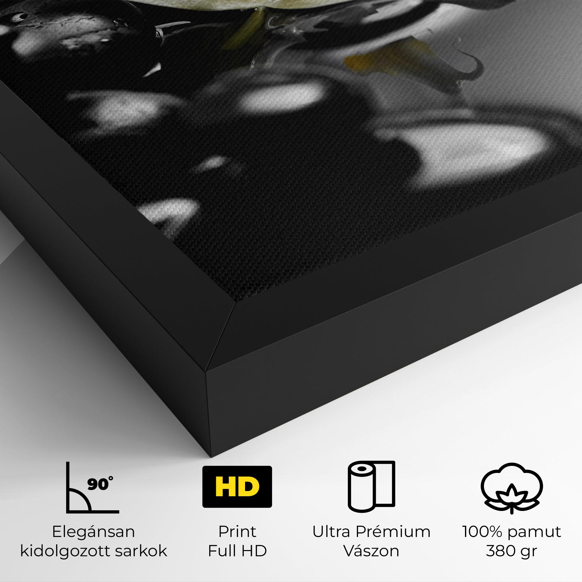 Vászonkép Pebbles Yellow Flower mockup 4