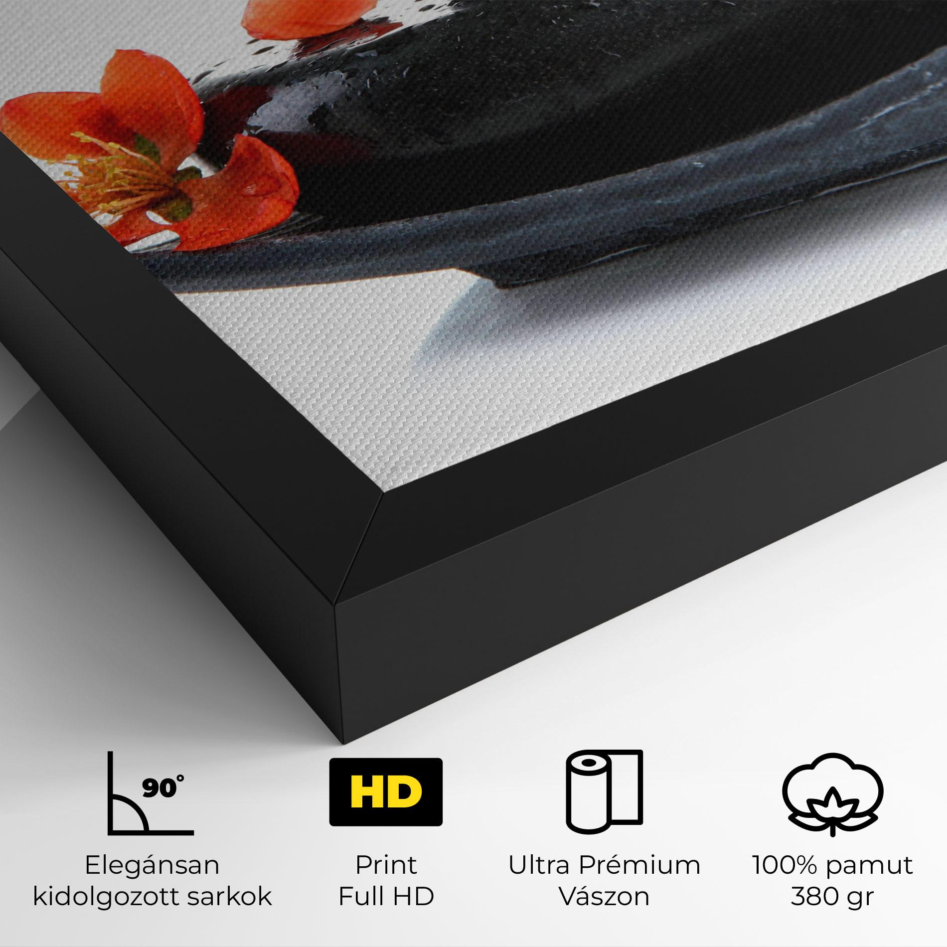 Vászonkép Spa Stones Flowers mockup 4