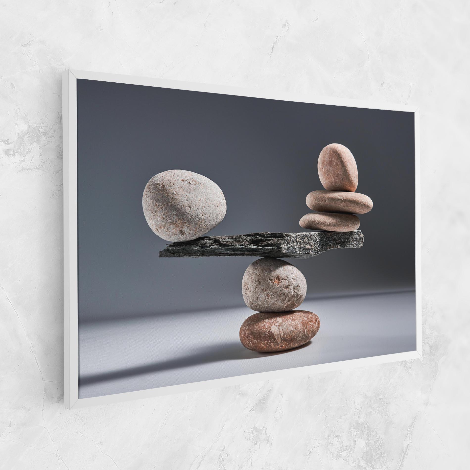 Vászonkép Balancing Pebbles mockup 1