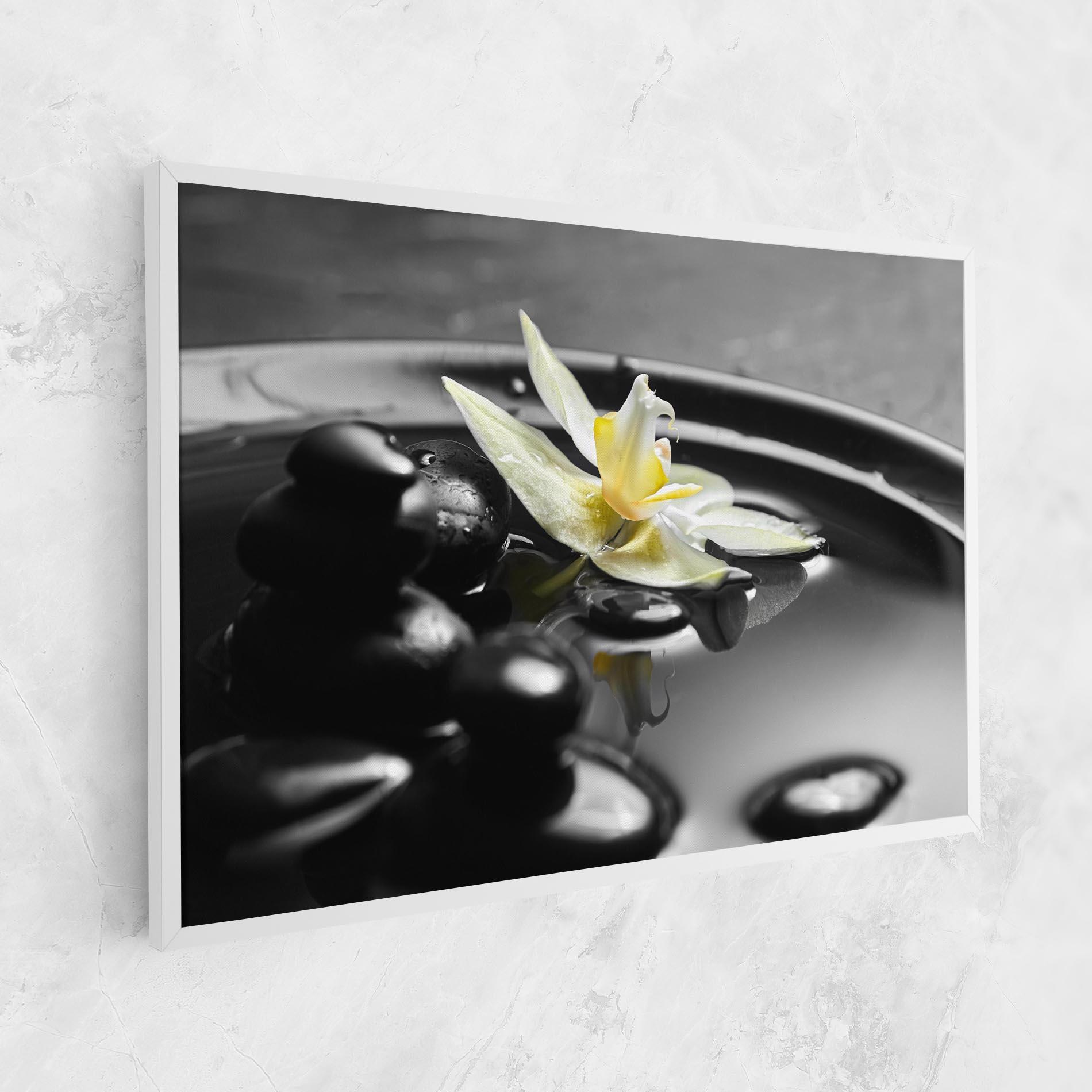 Vászonkép Pebbles Yellow Flower mockup 1