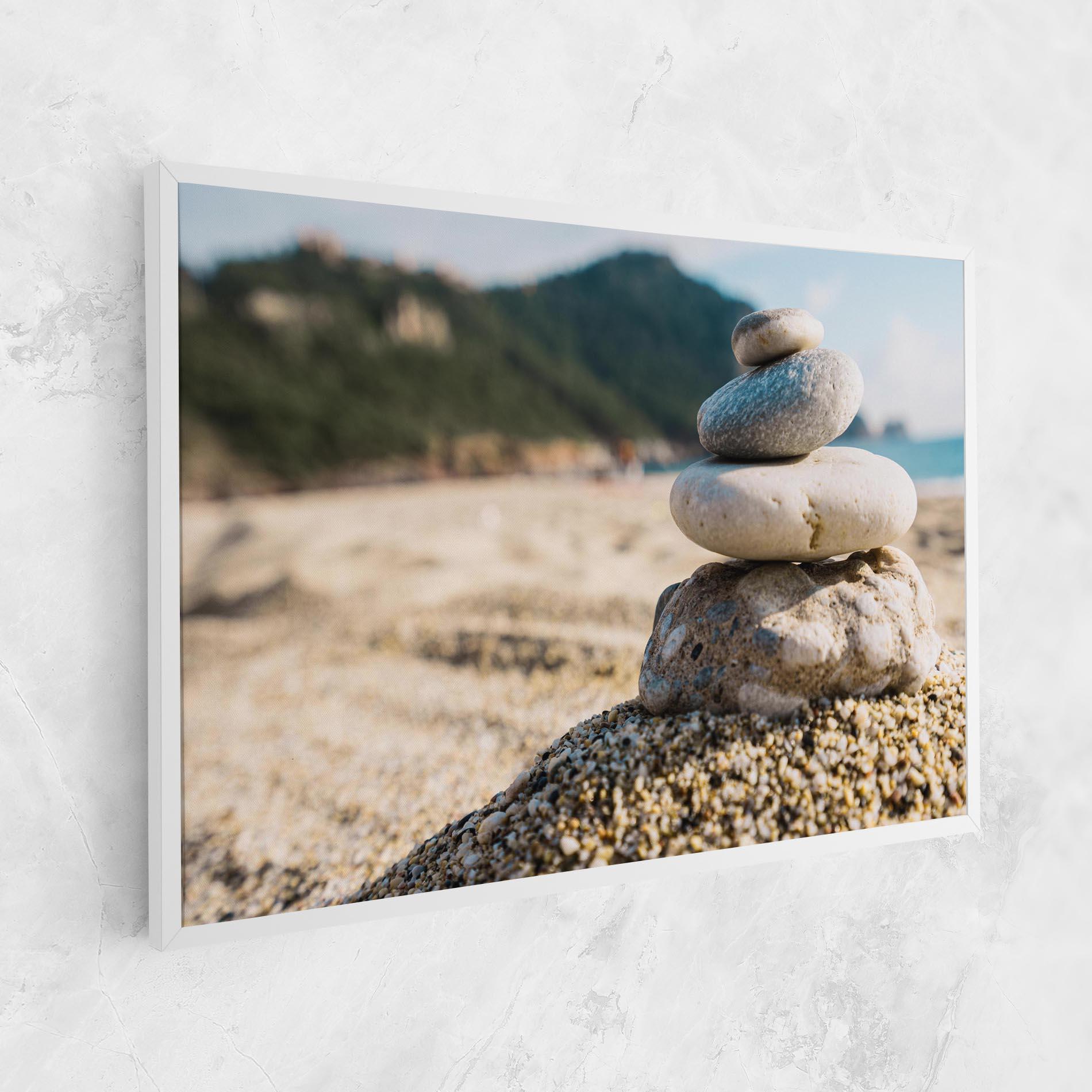 Vászonkép Pyramid Stones Beach mockup 1