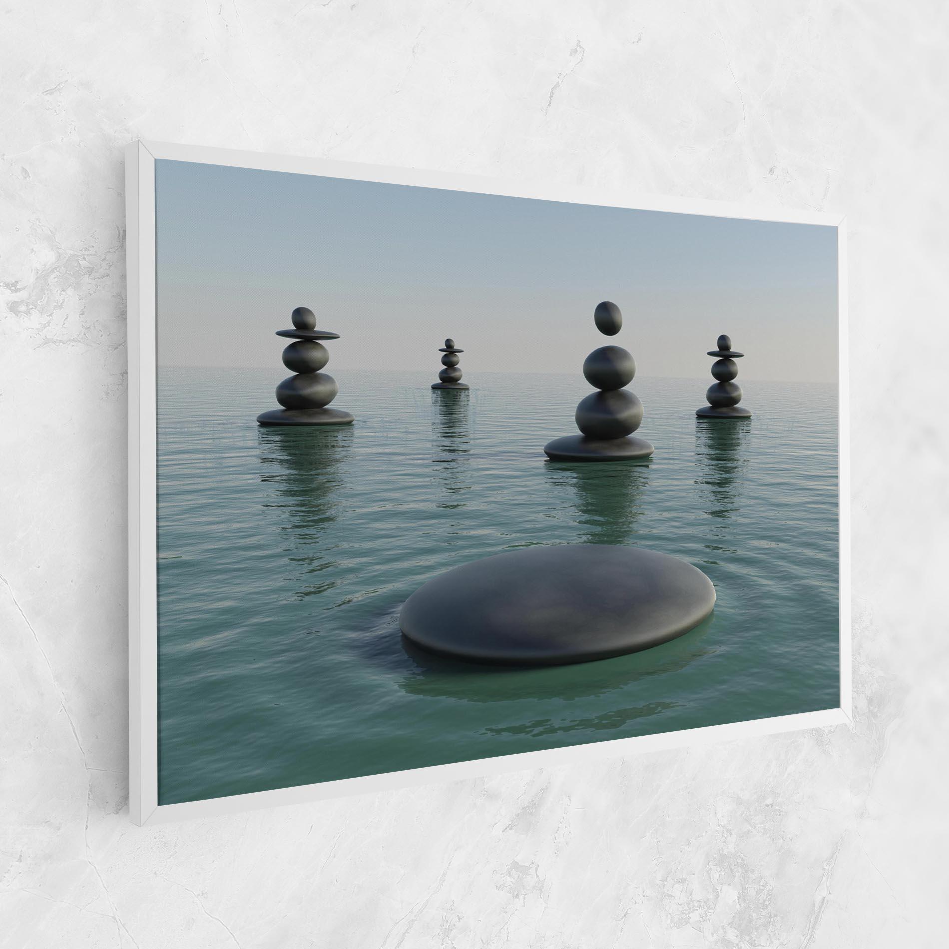Vászonkép Zen Rock Pool mockup 1