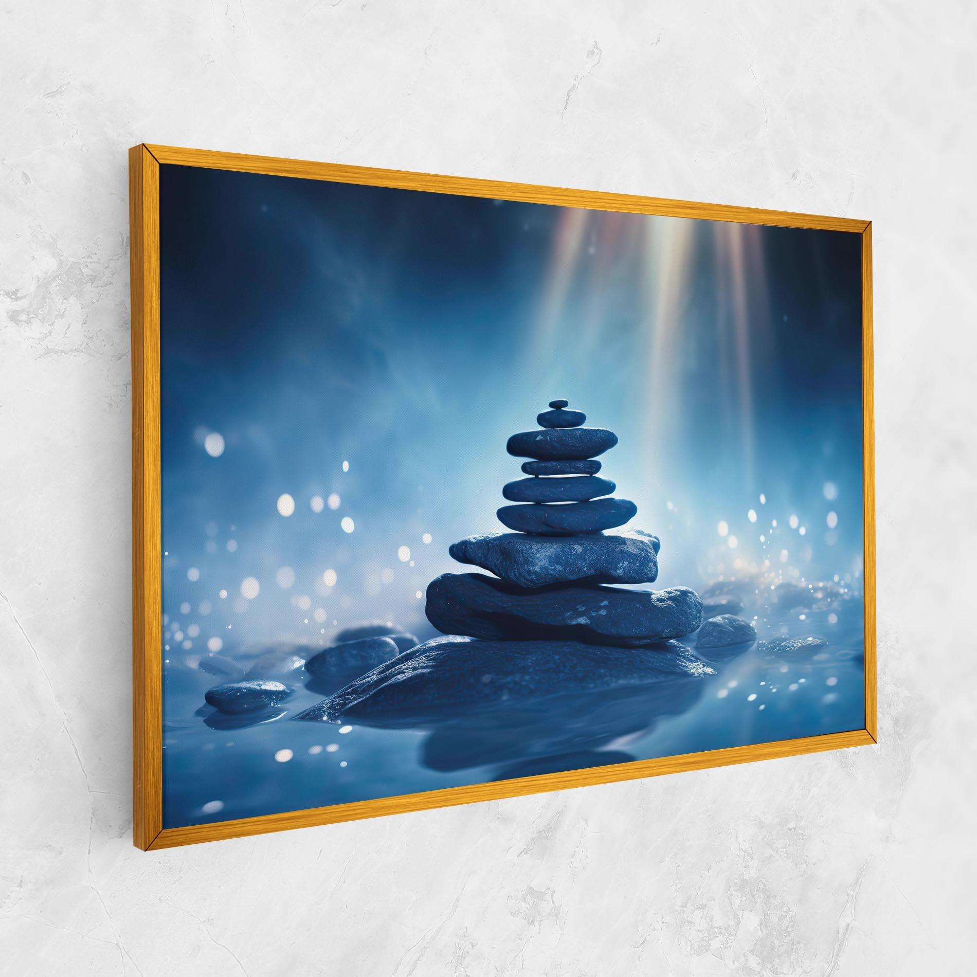 Vászonkép Blue Light Stone mockup 1