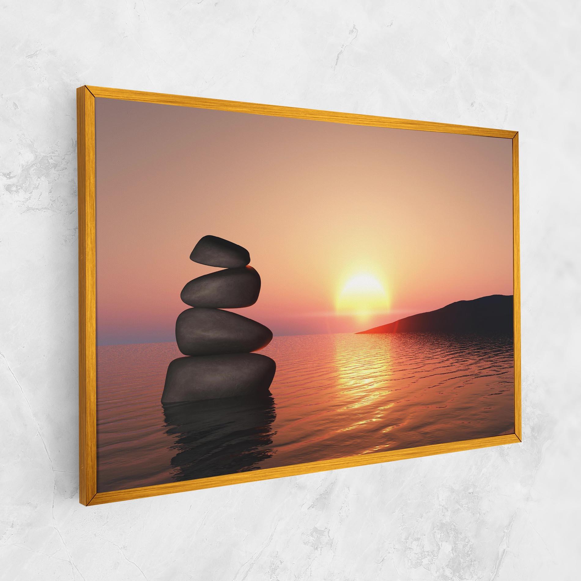 Vászonkép Peace And Sunset mockup 1