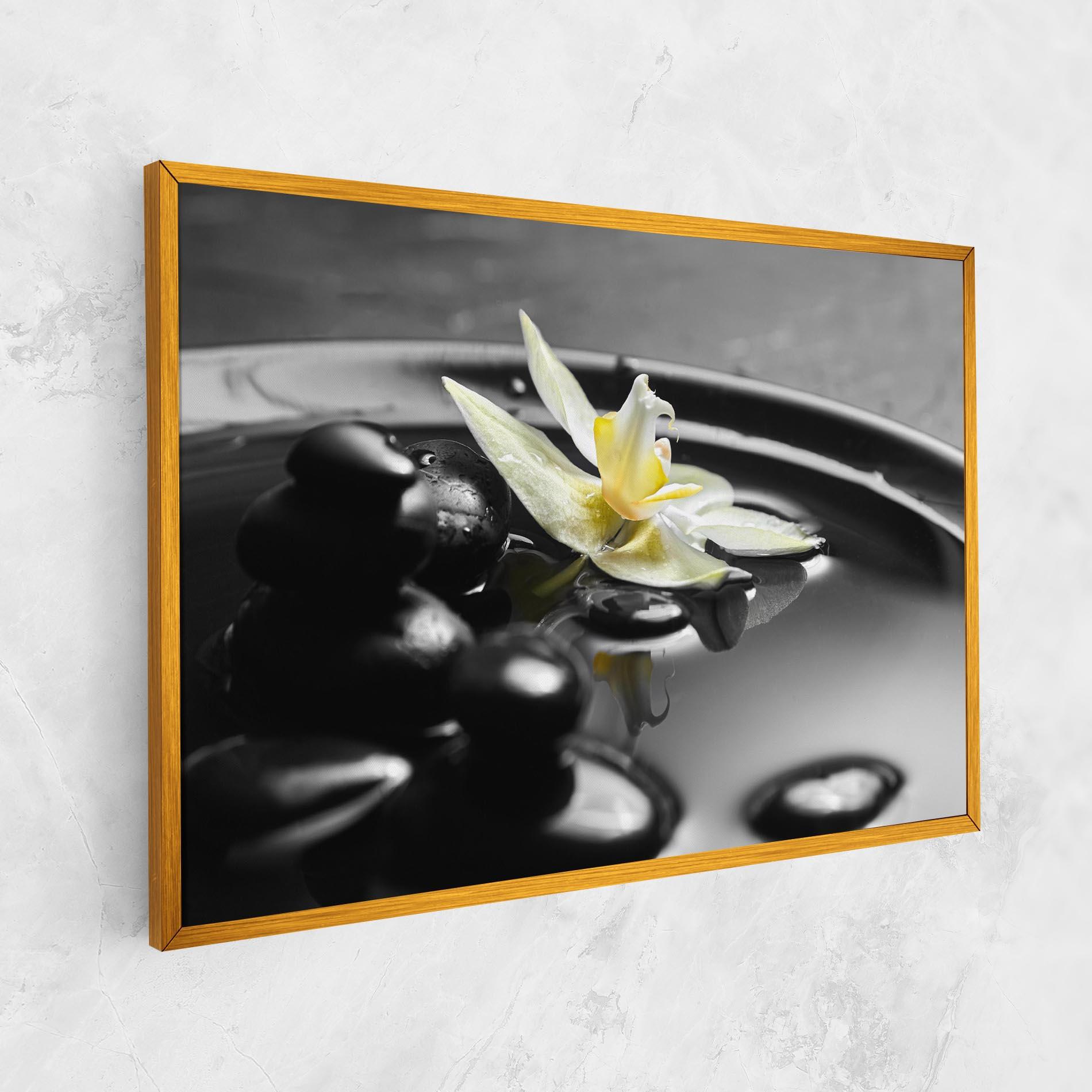Vászonkép Pebbles Yellow Flower mockup 1