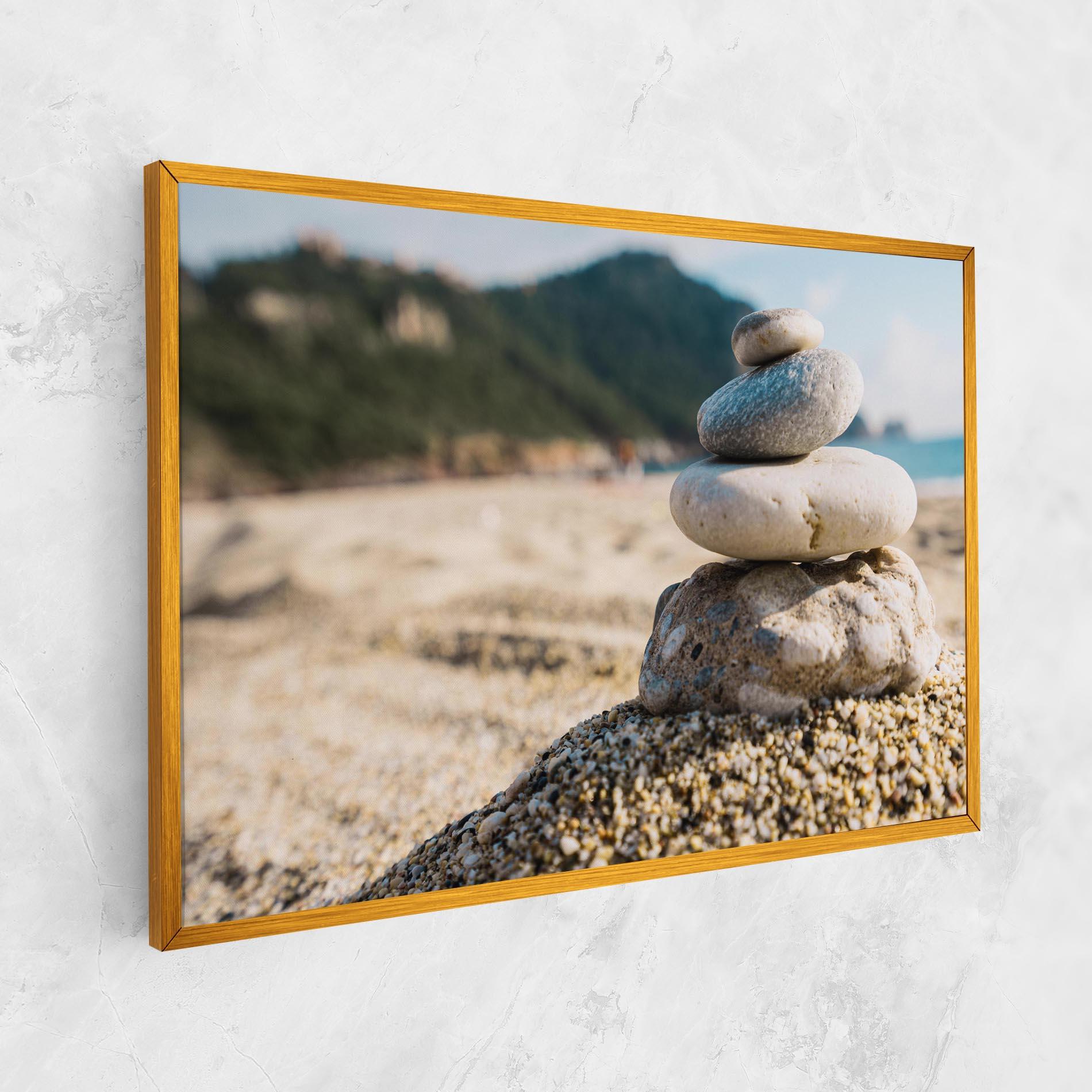 Vászonkép Pyramid Stones Beach mockup 1