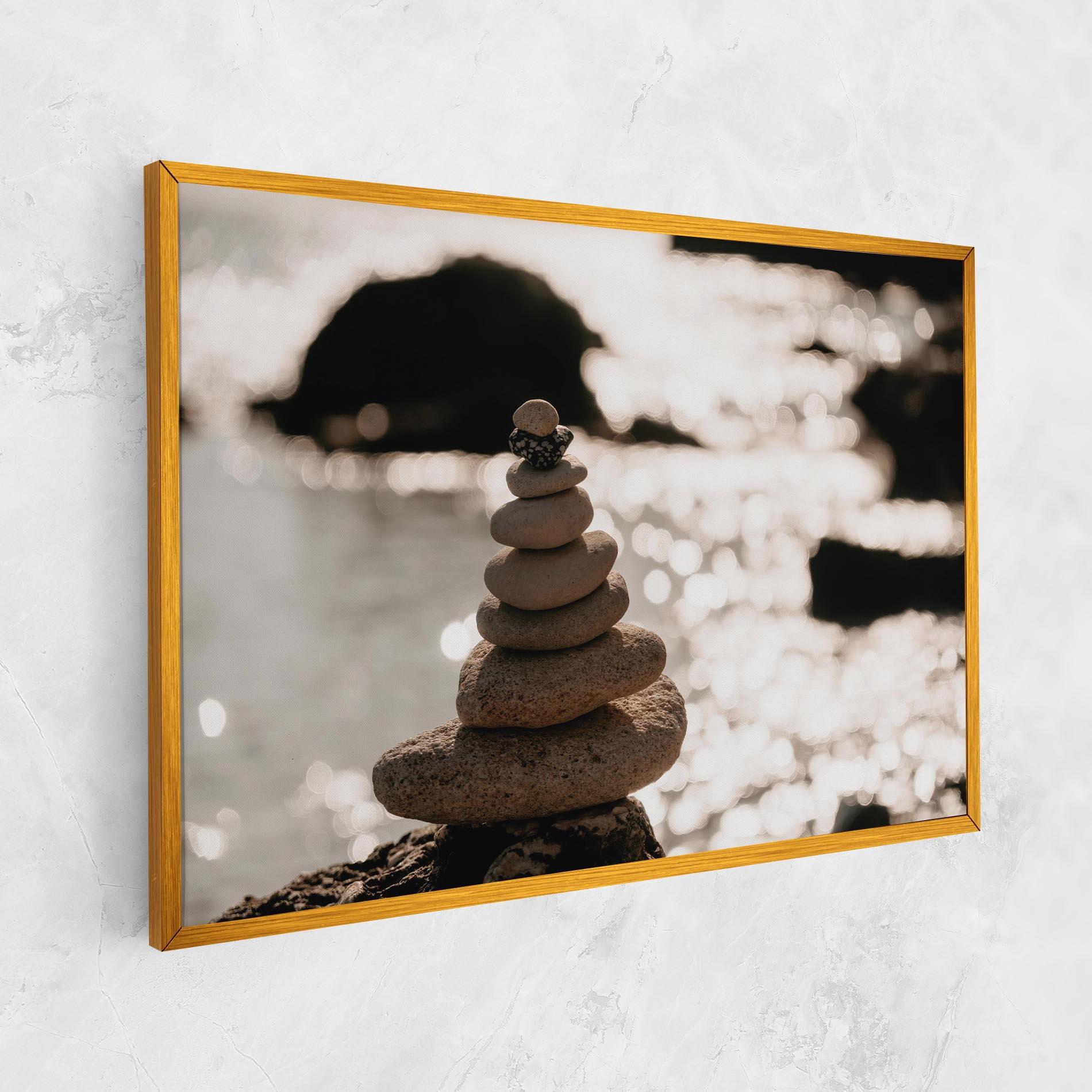 Vászonkép Pyramid Stones mockup 1