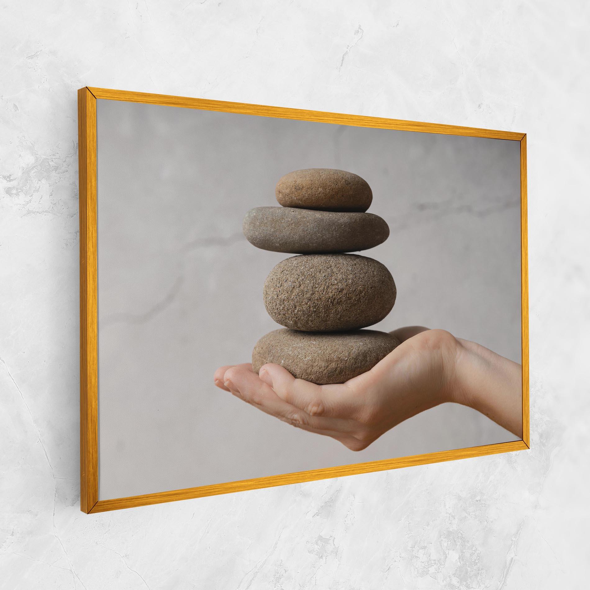 Vászonkép Stones Meditation mockup 1