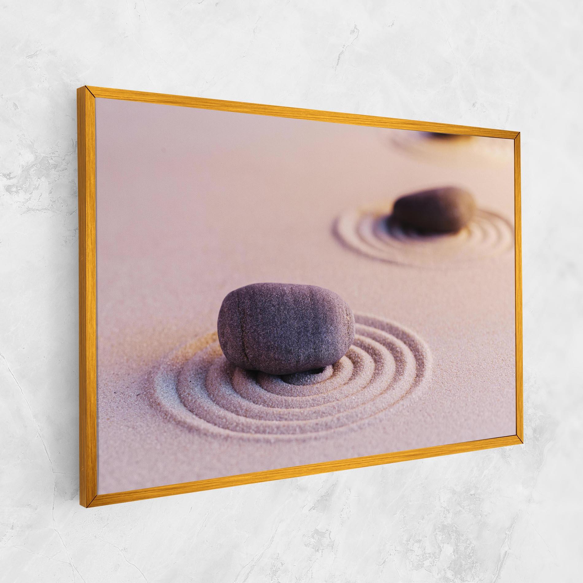 Vászonkép Zen Garden Stones mockup 1