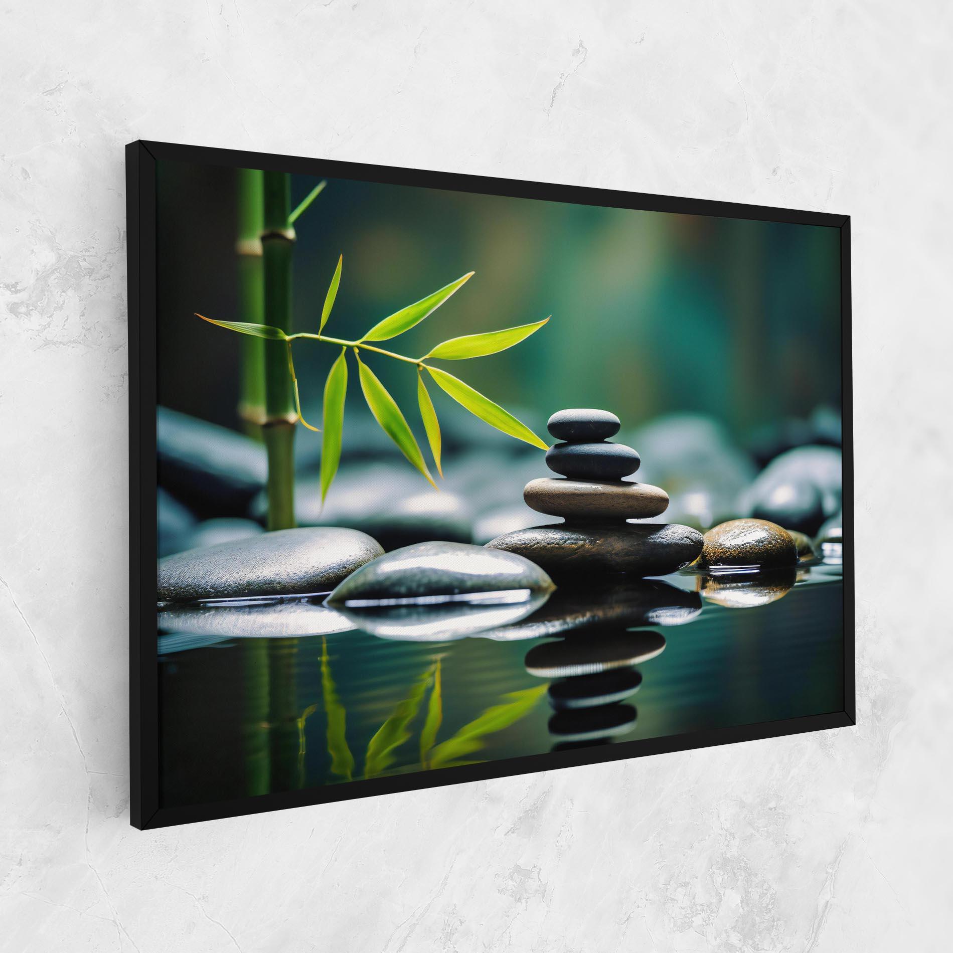 Vászonkép Bamboo Stones mockup 1