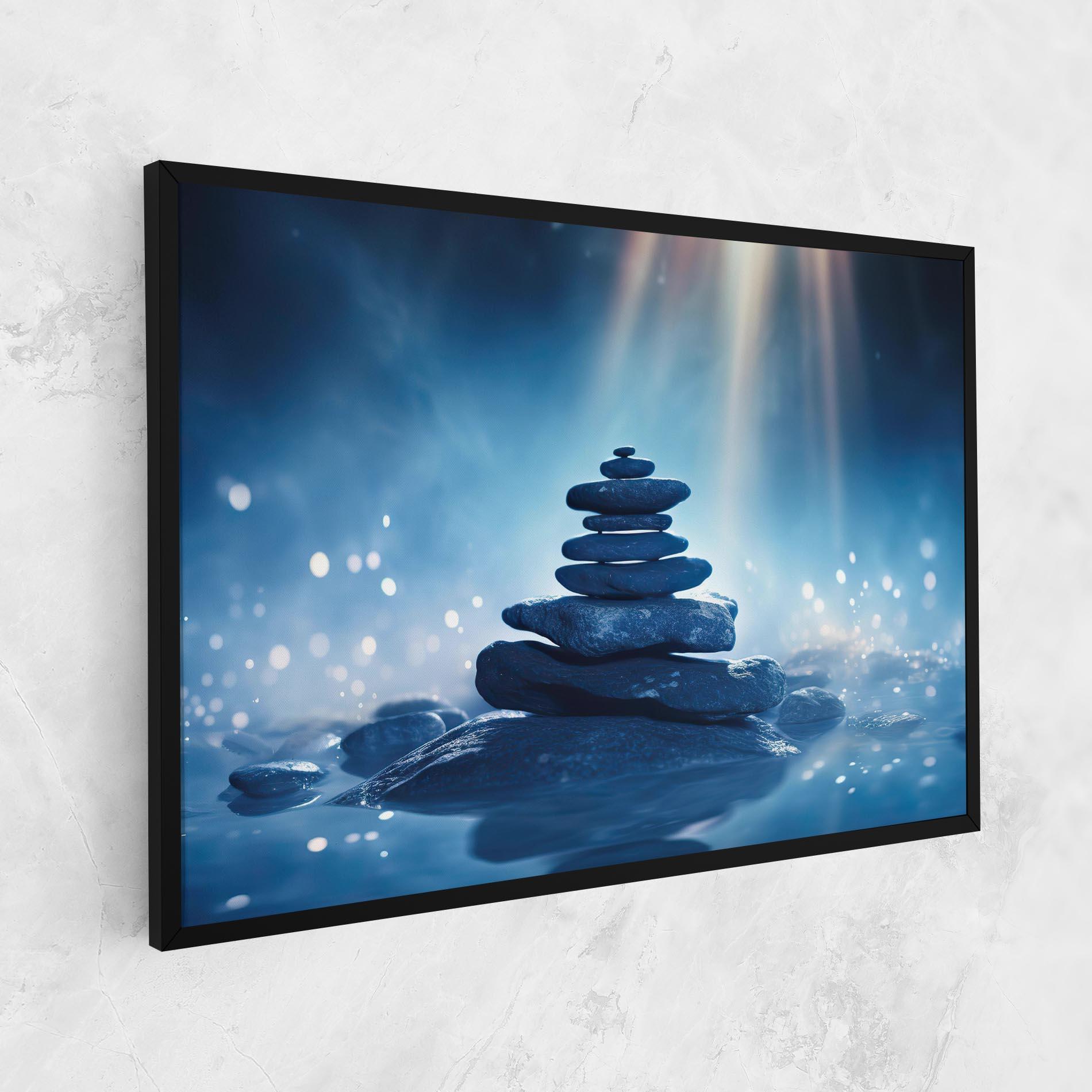 Vászonkép Blue Light Stone mockup 1