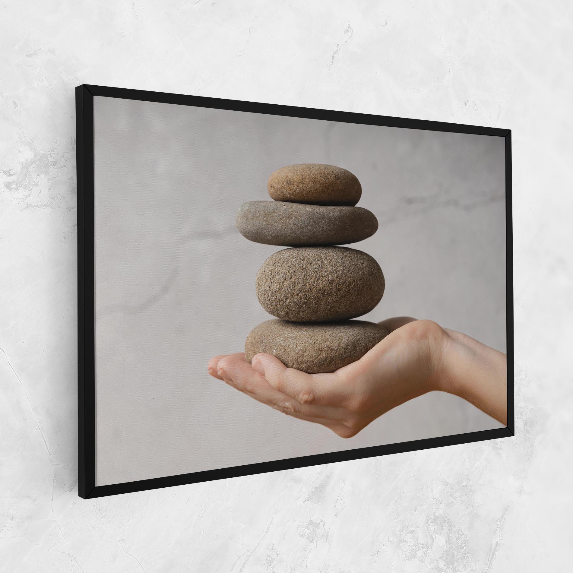Vászonkép Stones Meditation mockup 1