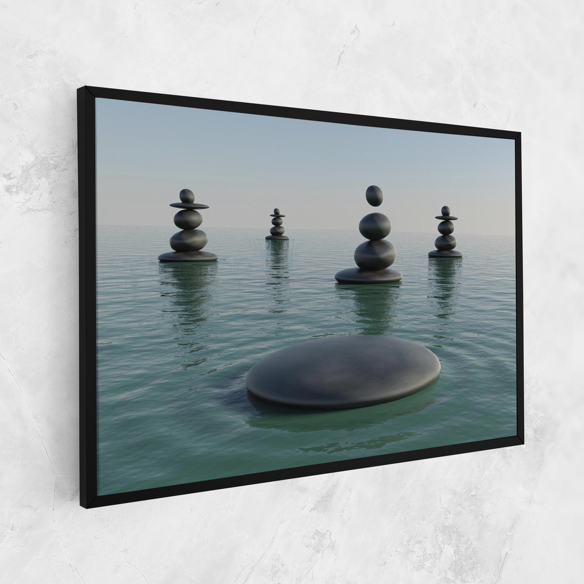 Vászonkép Zen Rock Pool mockup 1
