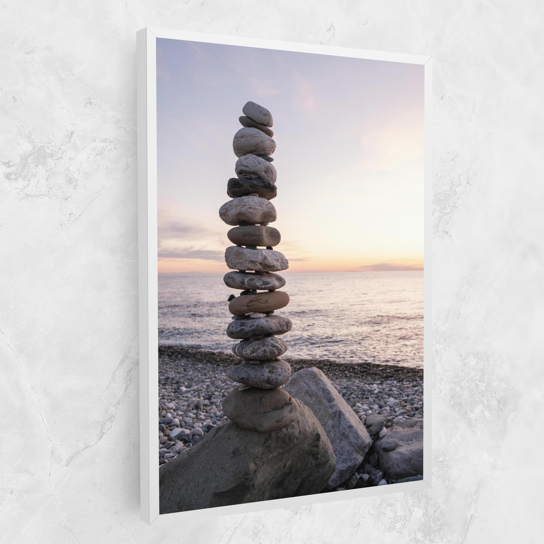 Vászonkép Pebbles Seaside mockup 1