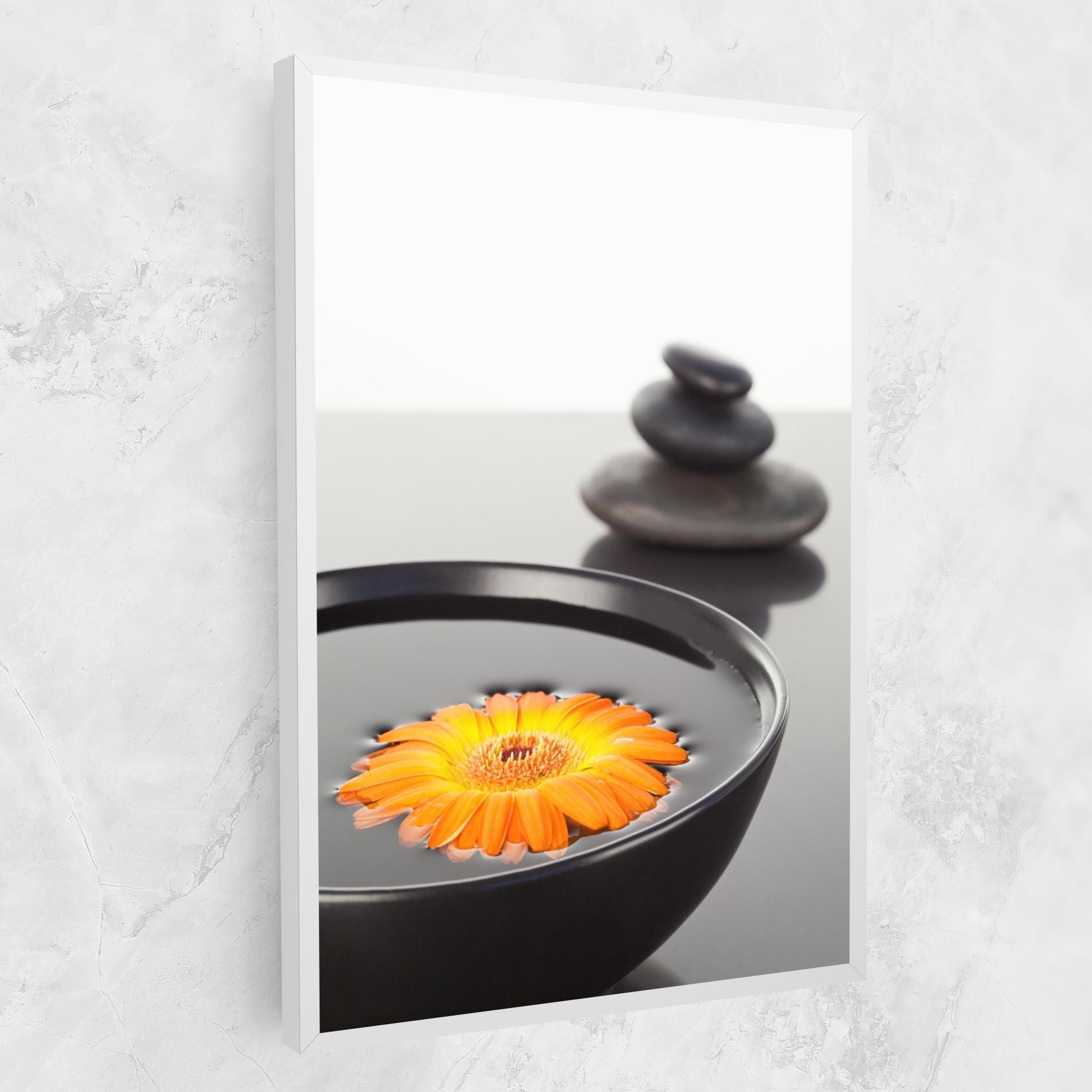 Vászonkép Stone Orange Flower mockup 1