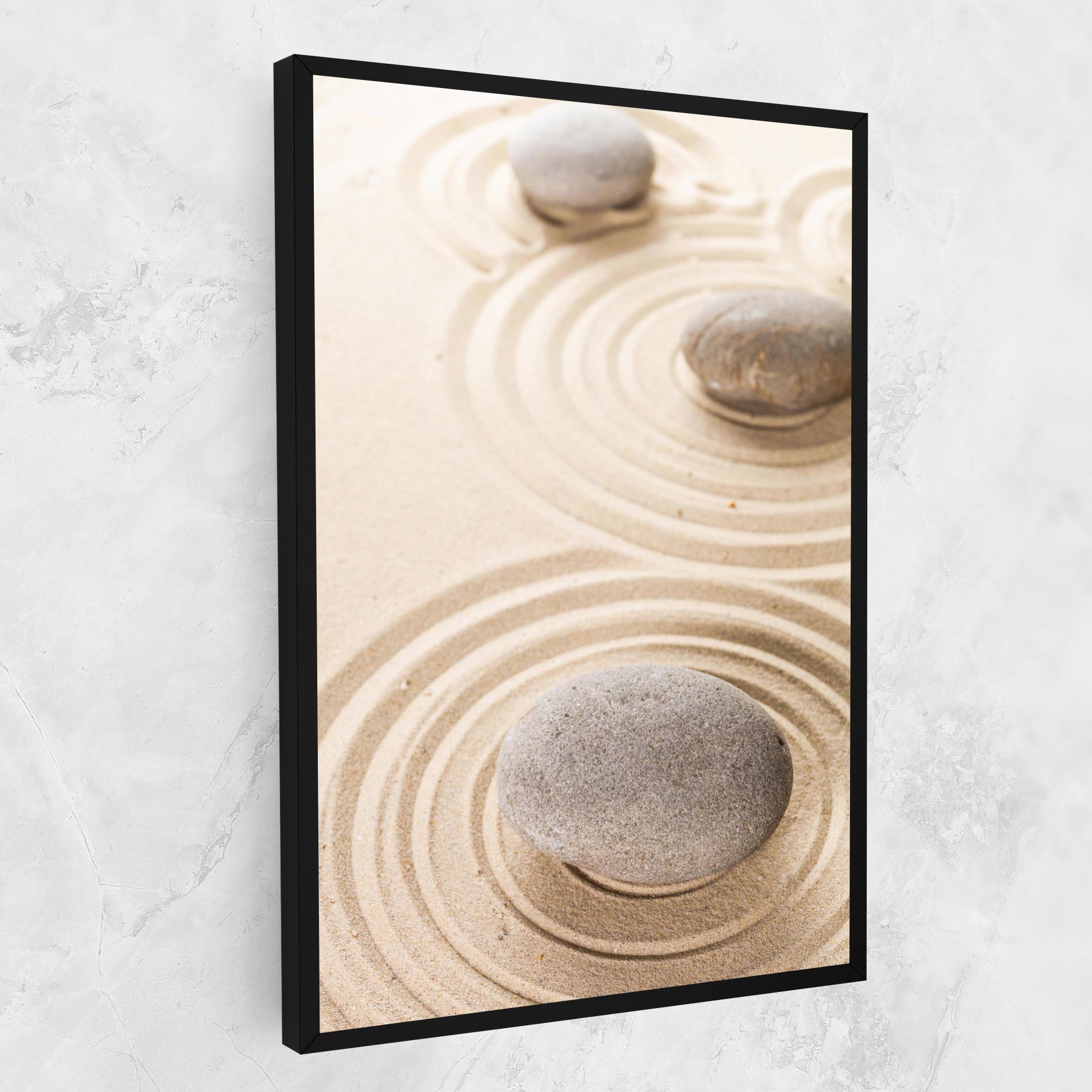 Vászonkép Meditation Cream Stone mockup 1
