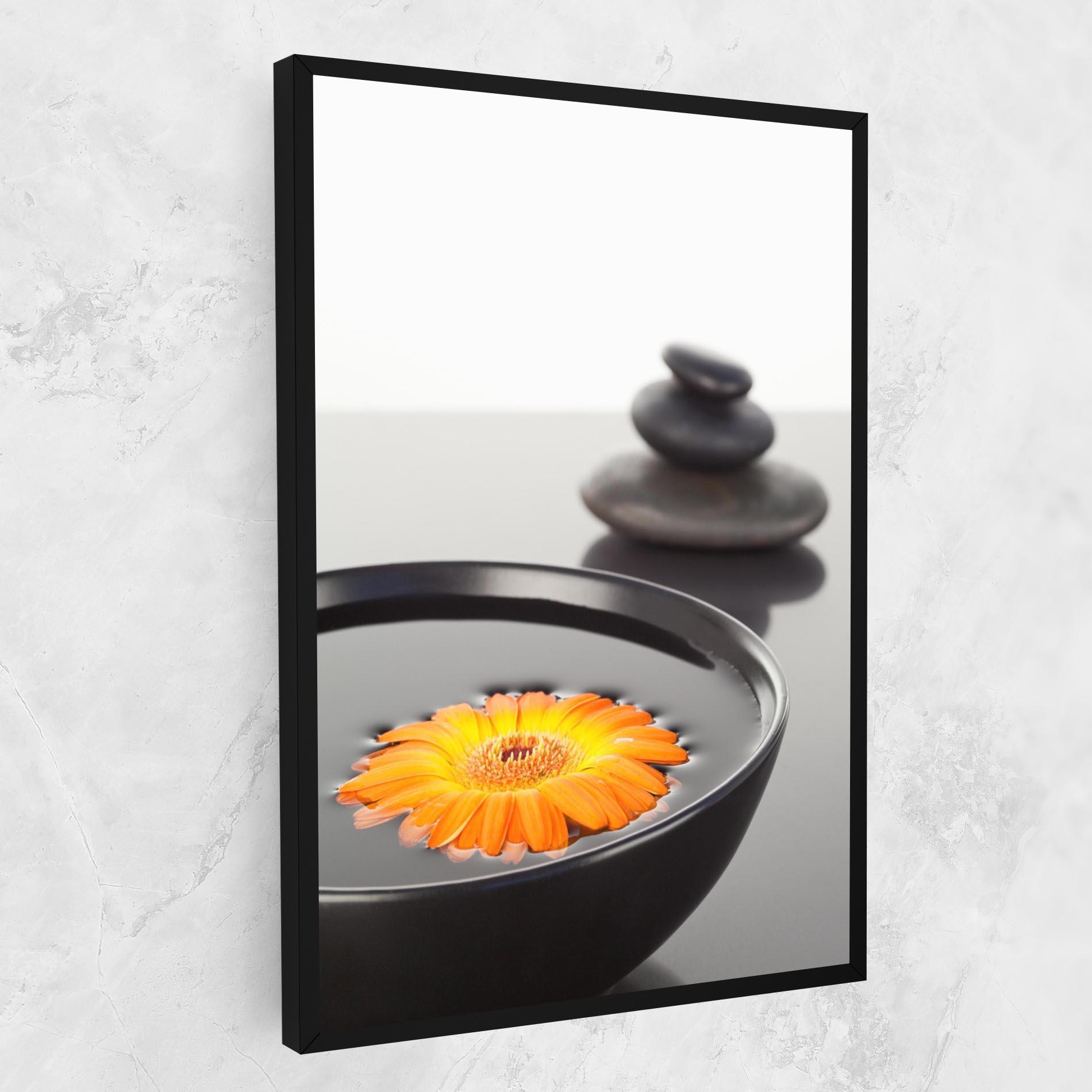 Vászonkép Stone Orange Flower mockup 1