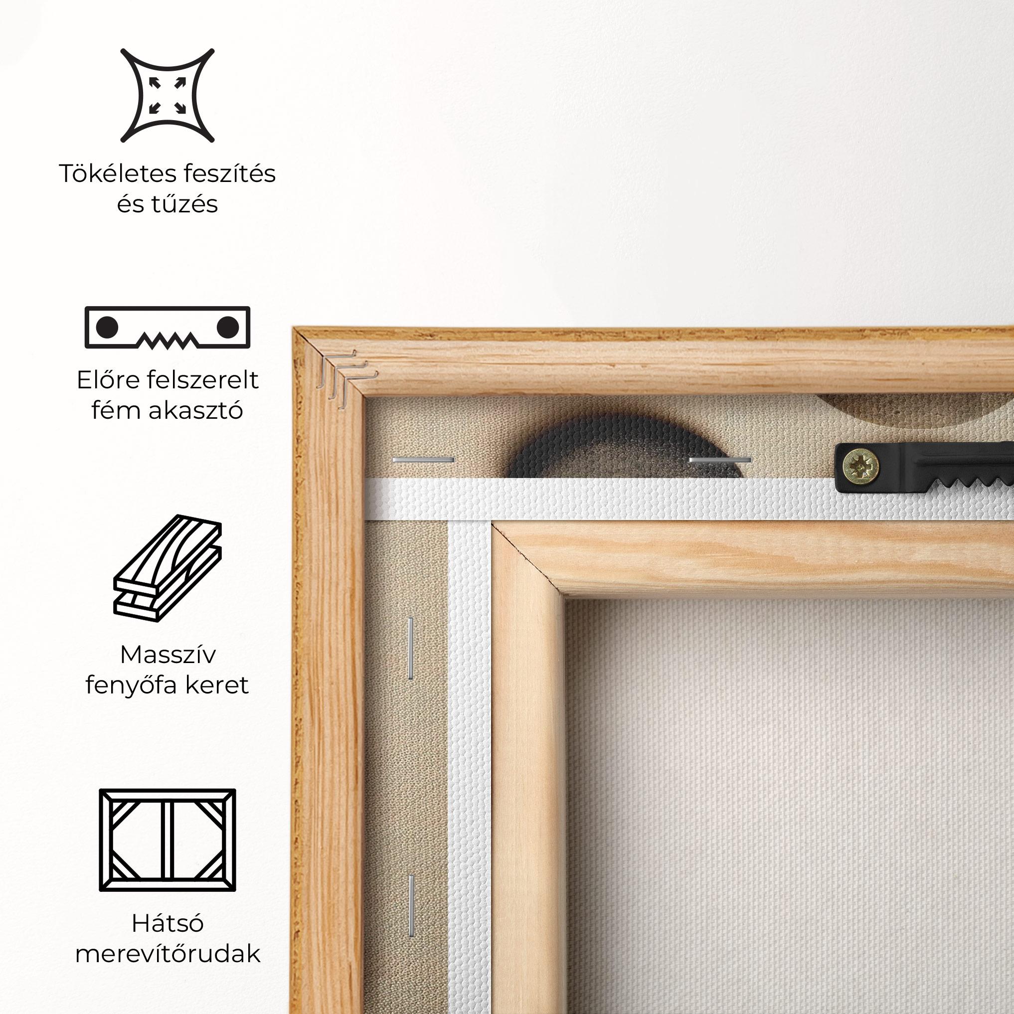 Vászonkép Massage Stones Sand mockup 5