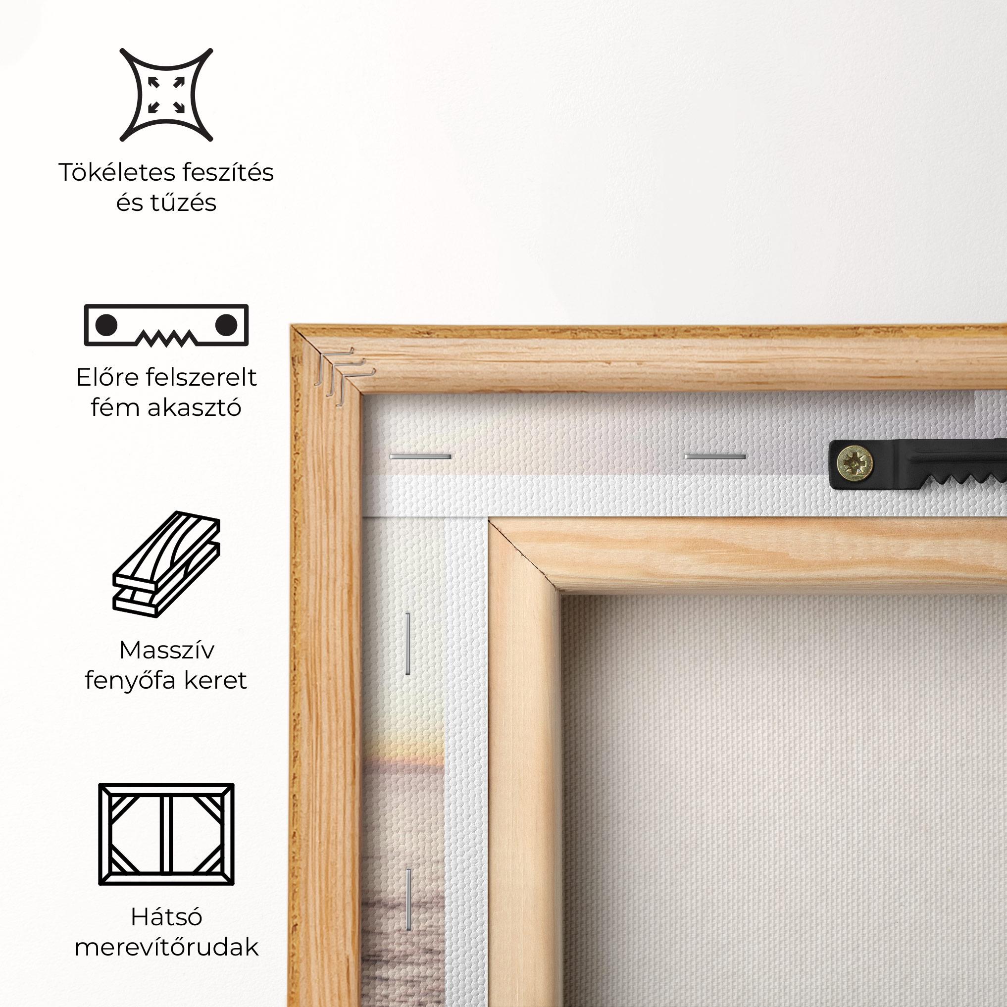 Vászonkép Pebbles Seaside mockup 5