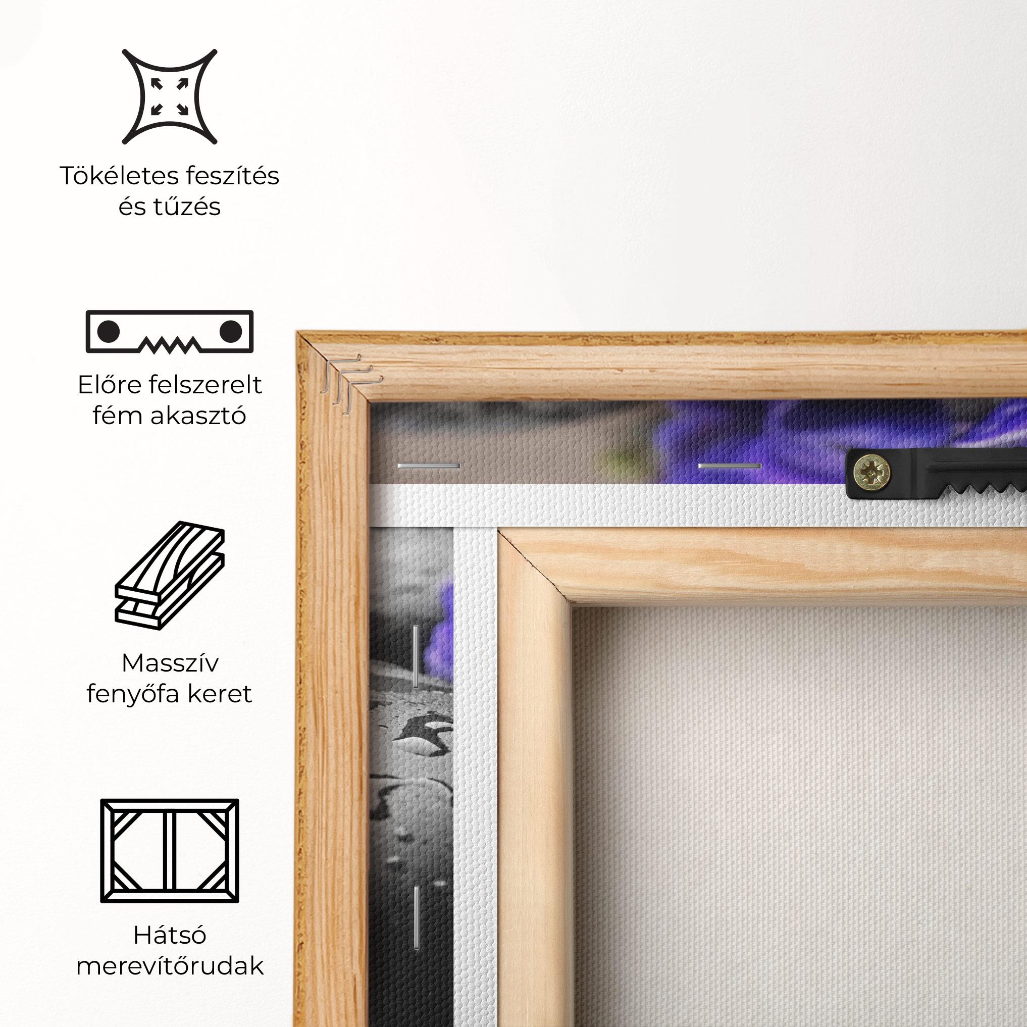 Vászonkép Spa Purple Rock mockup 5